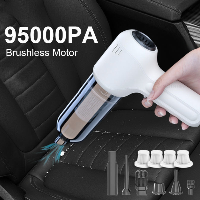 ANYCO Anymob 2-in-1 Mini Handheld Vacuum Cleaner - Cordless, Lightweight & Powerful for Home, Car, Pet Hair - White | Perfect for Quick Cleanups on Furniture, Stairs & Small Spaces