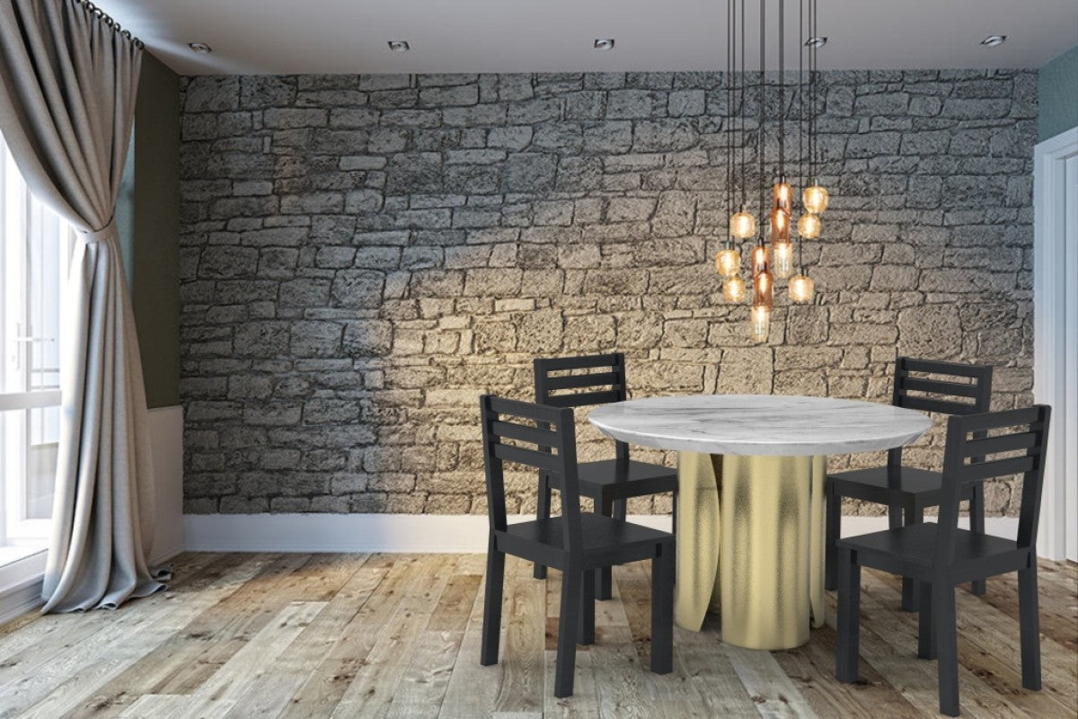 Elegant Gold Dining Table Set - Modern Luxury Kitchen & Dining Room Furniture for Home Decor | Perfect for Family Gatherings & Dinner Parties