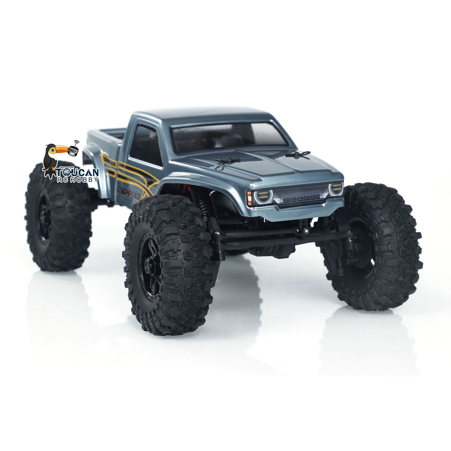 1/18 Hobby Plus CR18P Fighter RC Rock Crawler - 4WD Electric Off-Road Remote Control Car - Ready to Run Mini RC Truck for Adults & Kids - Perfect for Trail Crawling, Backyard Adventures & Hobby Racing