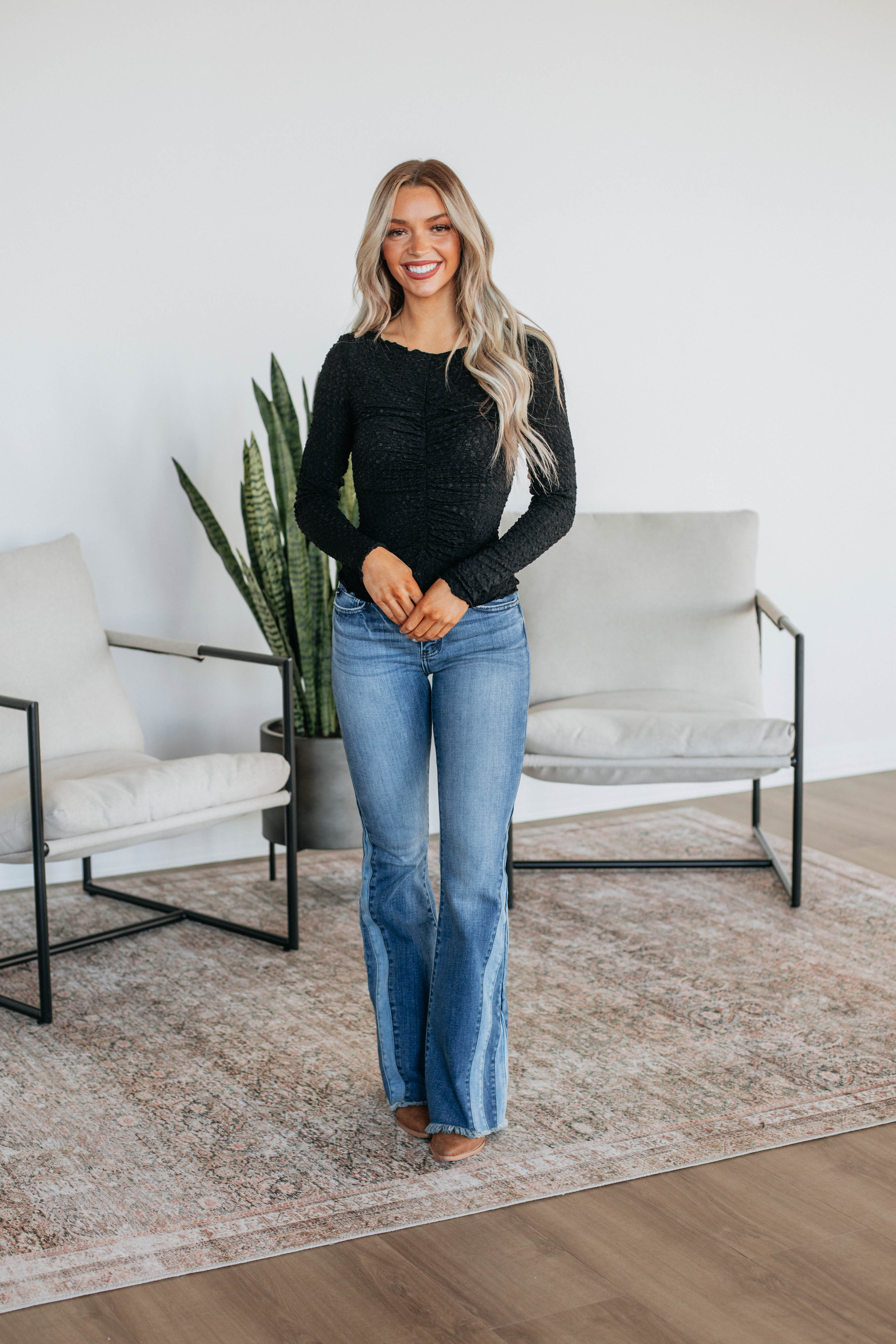 Felicity Women's Black Top - Stylish & Comfortable for Casual Wear, Office, and Date Nights