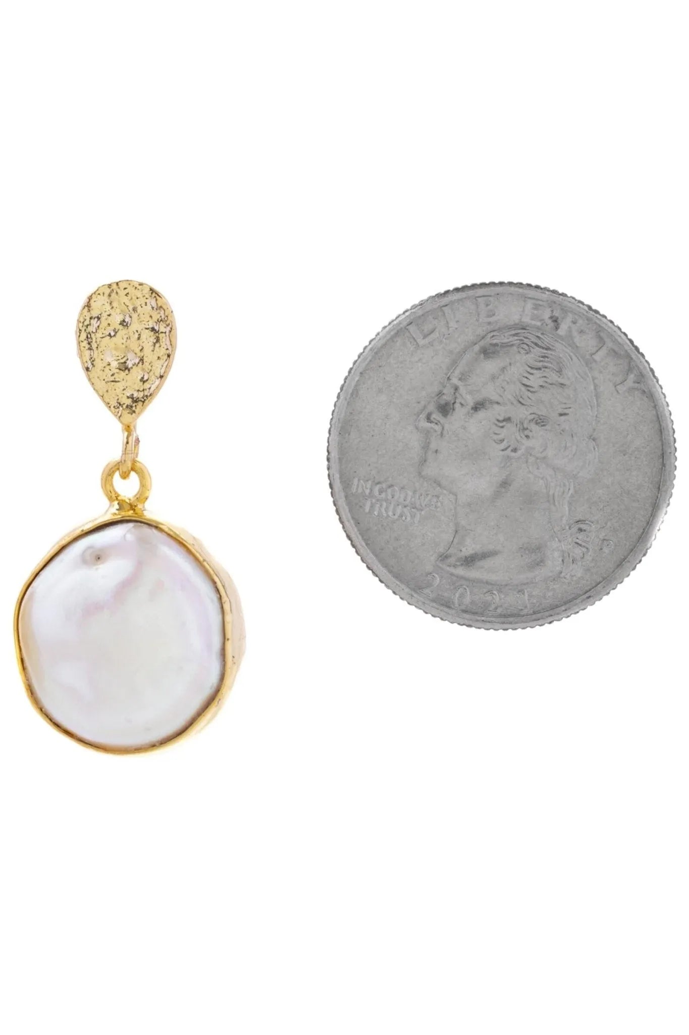Freshwater Pearl Moon Dangle Earrings for Women - Elegant Handmade Jewelry Gift for Birthday, Anniversary & Special Occasions