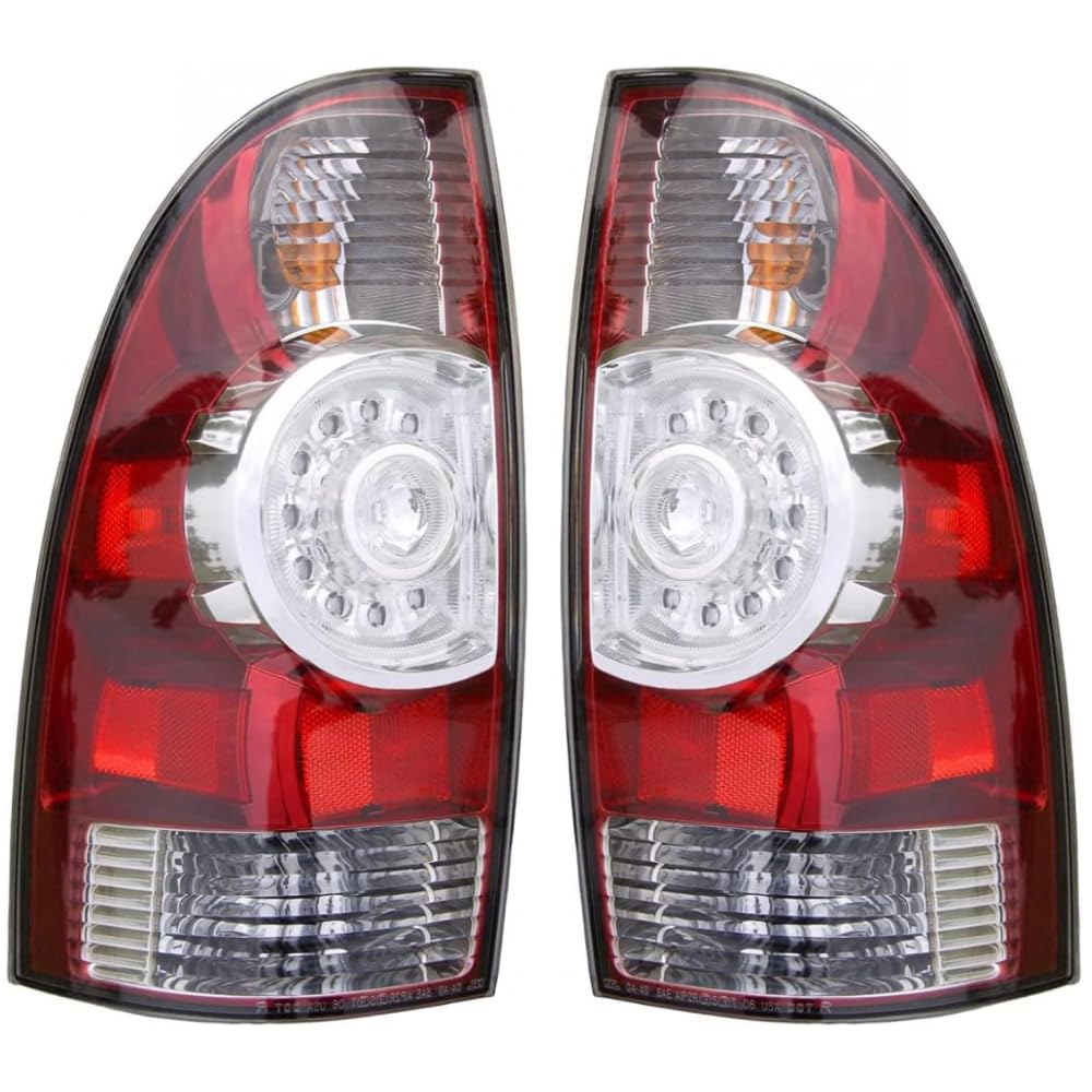 OE Style LED Tail Lights Replacement for 2009-2015 Toyota Tacoma - Smoked Lens, Plug & Play Installation (Part# TO2800177/TO2801177/8156004160/8155004160) - Perfect for Off-Roading, Night Driving & Custom Truck Upgrades