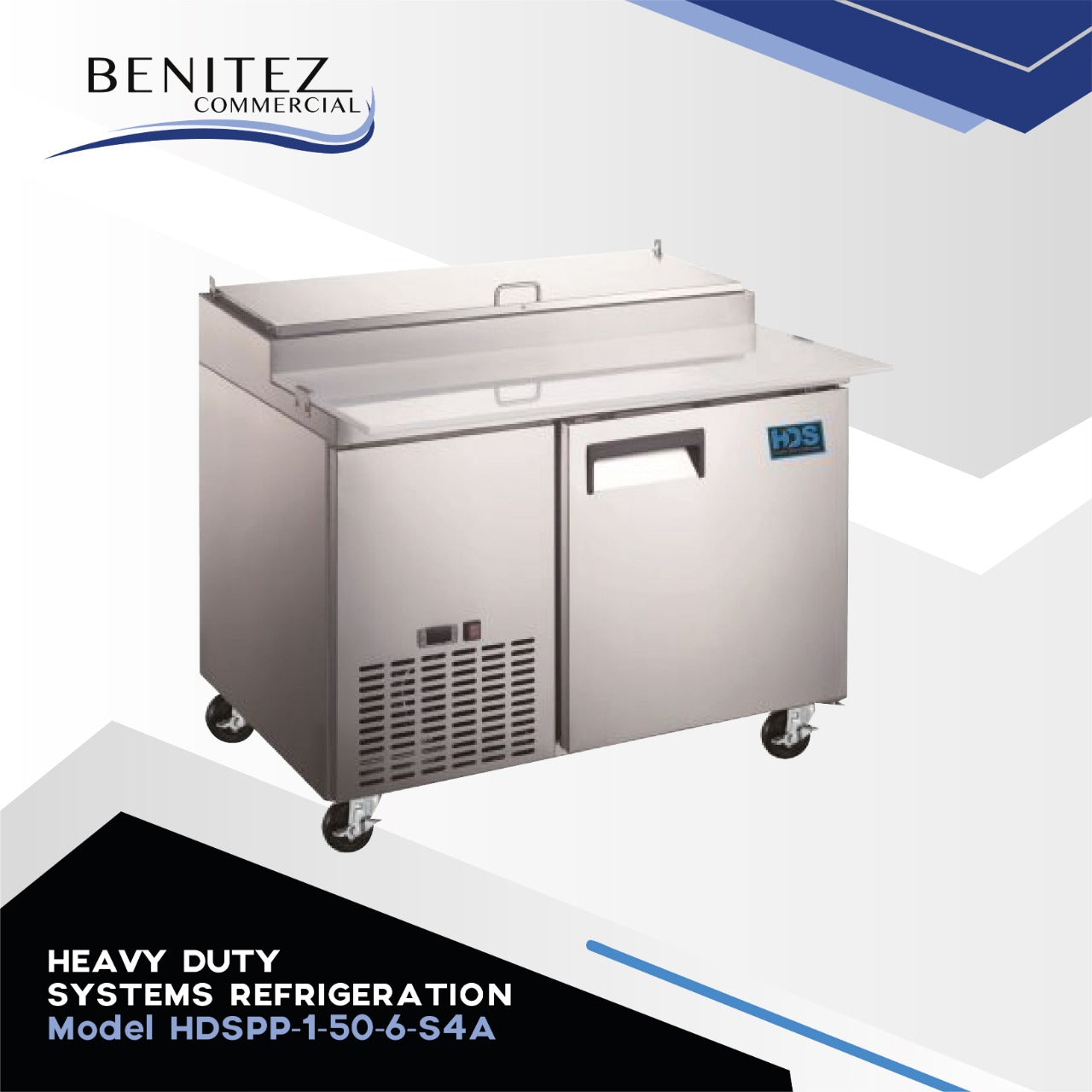 Heavy Duty Refrigeration System Model HDSPP 1 50 6 S4A - Commercial Freezer for Restaurants, Grocery Stores & Food Trucks