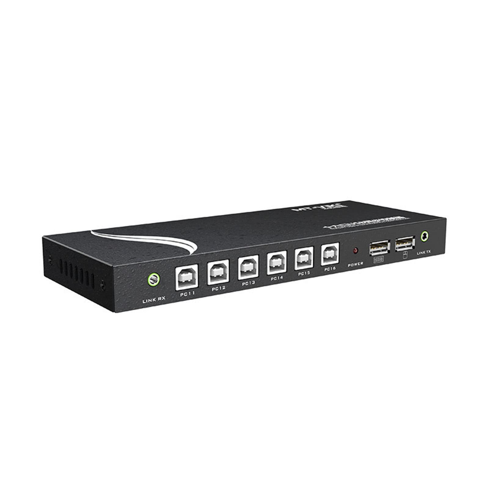 16-Port USB KVM Switch - Plug & Play Keyboard Mouse Sync Controller for 4/8/16 Computers | Multi-Monitor Office Setup & Home Workstation Solution | Black DNF Synchronizer for IT Professionals & Gamers