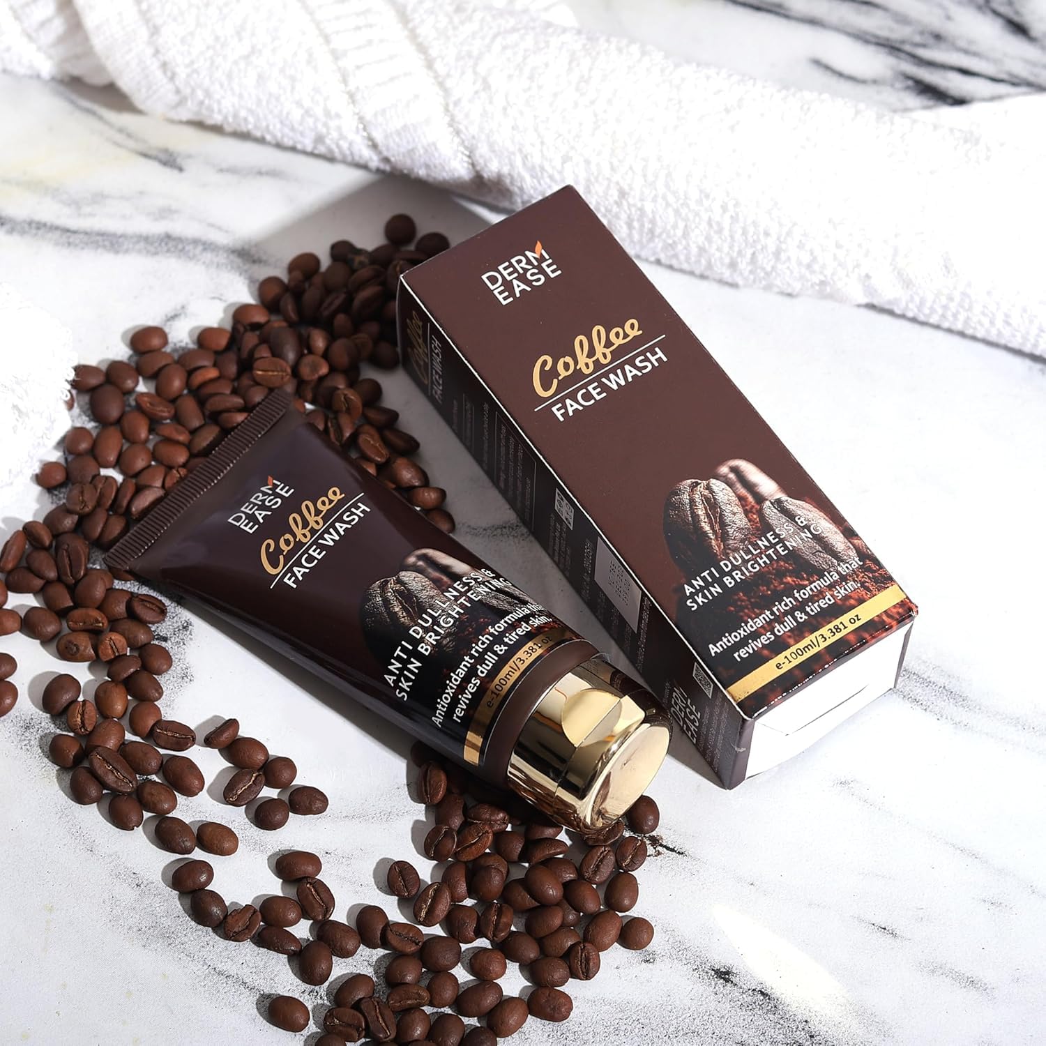Deep Cleansing Coffee Face Wash for Oily Skin - Oil Control & Detoxifying Facial Cleanser for Men & Women - Anti-Pollution Daily Face Wash for Summer - 100ml - Perfect for Morning & Night Skincare Routine