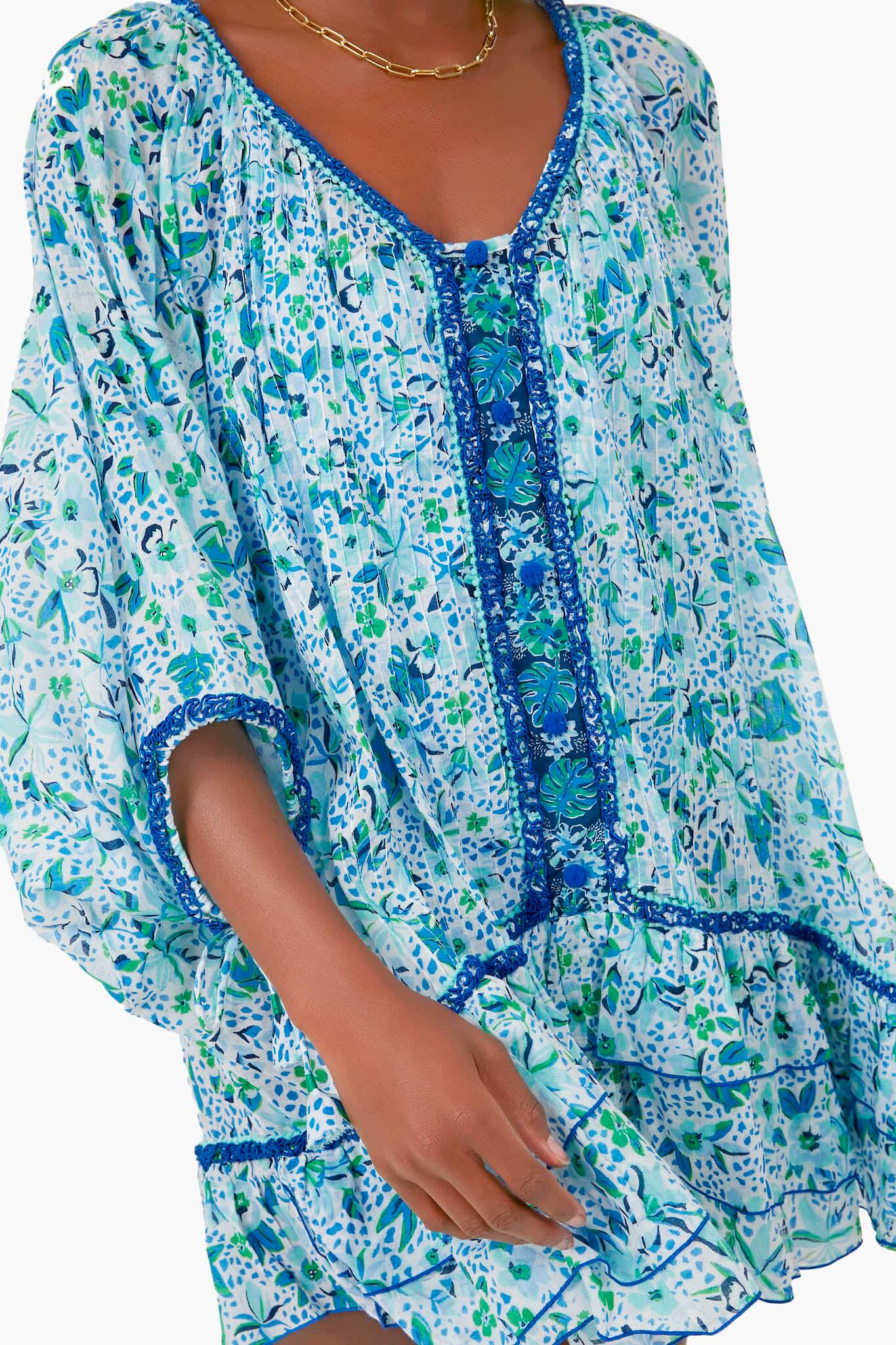 Blue Monaco Bobo Poncho - Stylish & Comfortable Women's Cape for Outdoor, Travel & Casual Wear