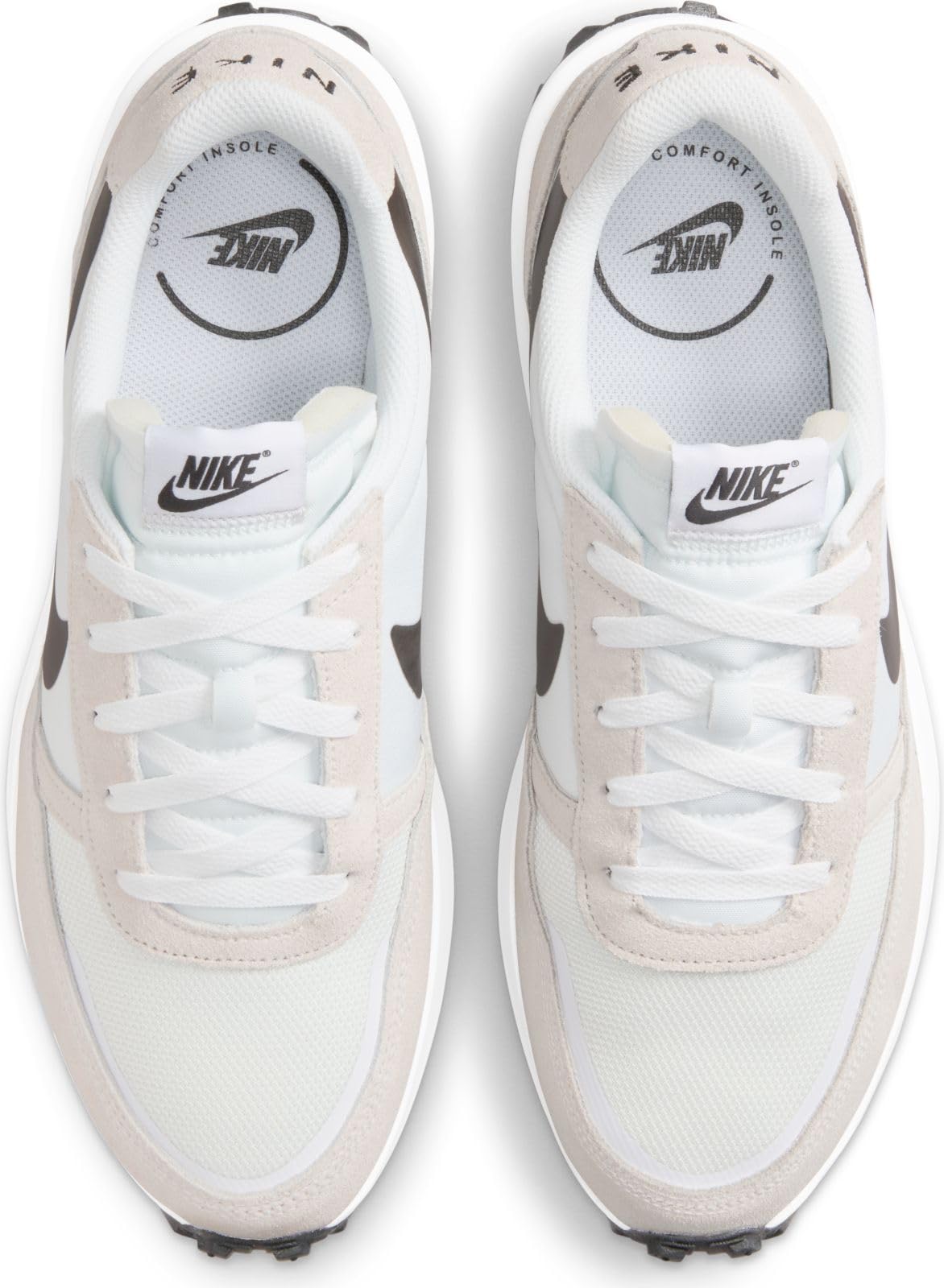 Nike Waffle Debut Men's Running Shoes - White/Black-Phantom-Summit White (FJ4195-100) Size 9 | Lightweight Comfort for Jogging, Gym & Casual Wear