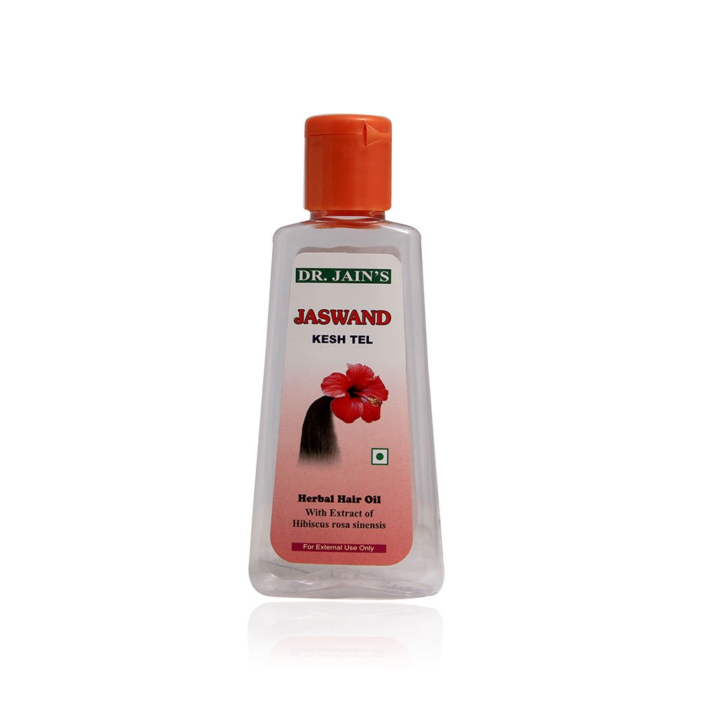 Dr. Jain's Jaswand Kesh Tel Hair Oil (100ml) - Ayurvedic Herbal Hair Growth Treatment for Dry Scalp & Damaged Hair - Perfect for Daily Nourishment & Scalp Massage