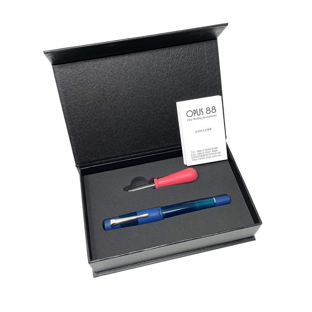 Opus 88 Koloro Fountain Pen - Premium Japanese Eyedropper Fountain Pen with Large Ink Capacity for Smooth Writing - Perfect for Calligraphy, Journaling & Gift Giving