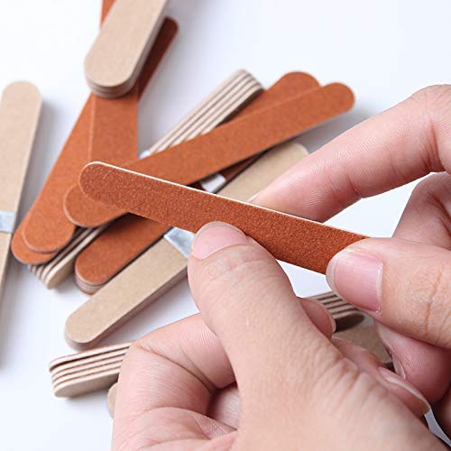 100 Pack Disposable Nail Files - Double Sided Emery Boards for Manicure, Pedicure & Nail Art | Professional Nail Care Tools for Salon & Home Use