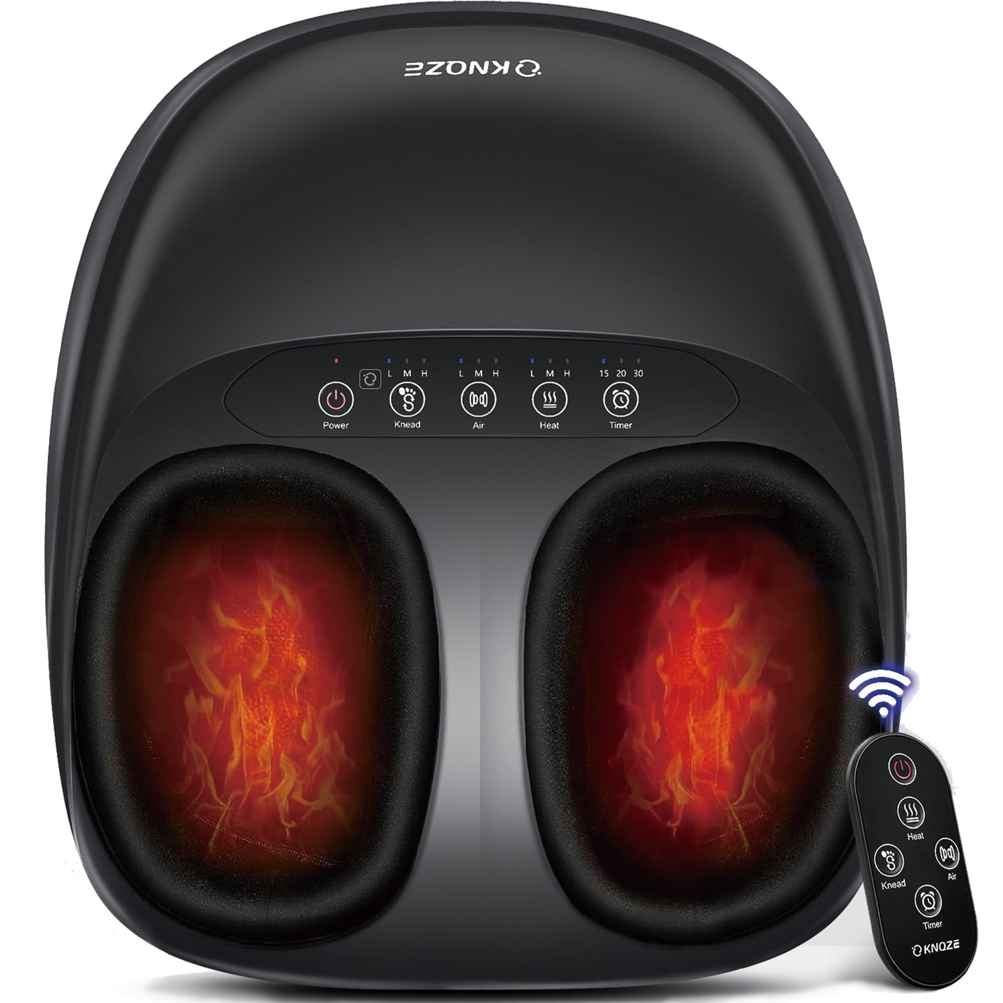 Electric Shiatsu Foot Massager with Heat - Deep Kneading for Plantar Fasciitis Pain Relief - 6 Massage Modes - Perfect Gift for Men & Women - Home, Office, Spa Relaxation Therapy