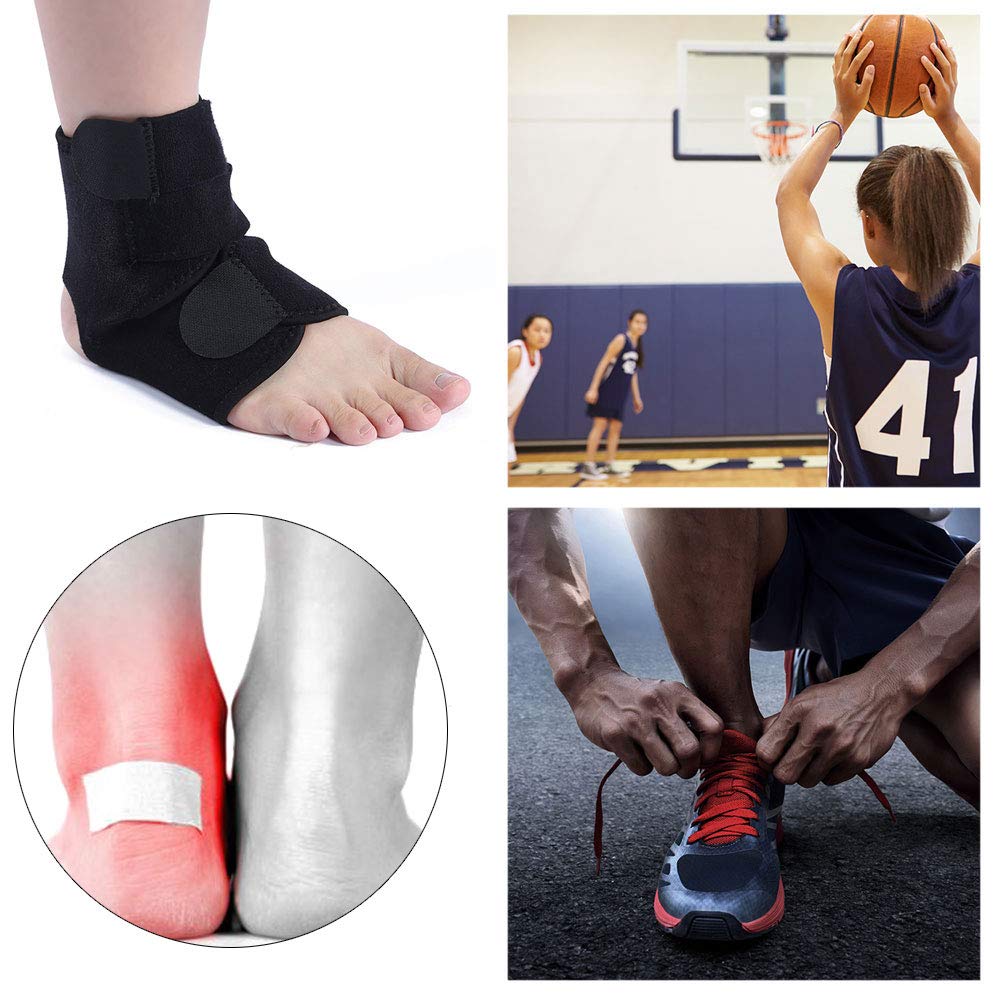 Breathable Polyester Ankle Brace Support Wrap - Adjustable Compression for Running, Basketball & Fitness - Lightweight & Comfortable for Outdoor Sports & Active Lifestyle