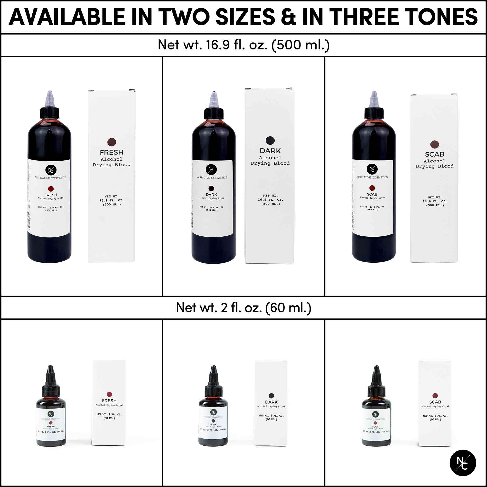 Ultra Realistic Alcohol Drying Blood - 16.9 fl.oz (500ml) Fake Blood for Halloween, Theater Makeup & Special Effects - Dries to Touch for Realistic Wounds & Scenes