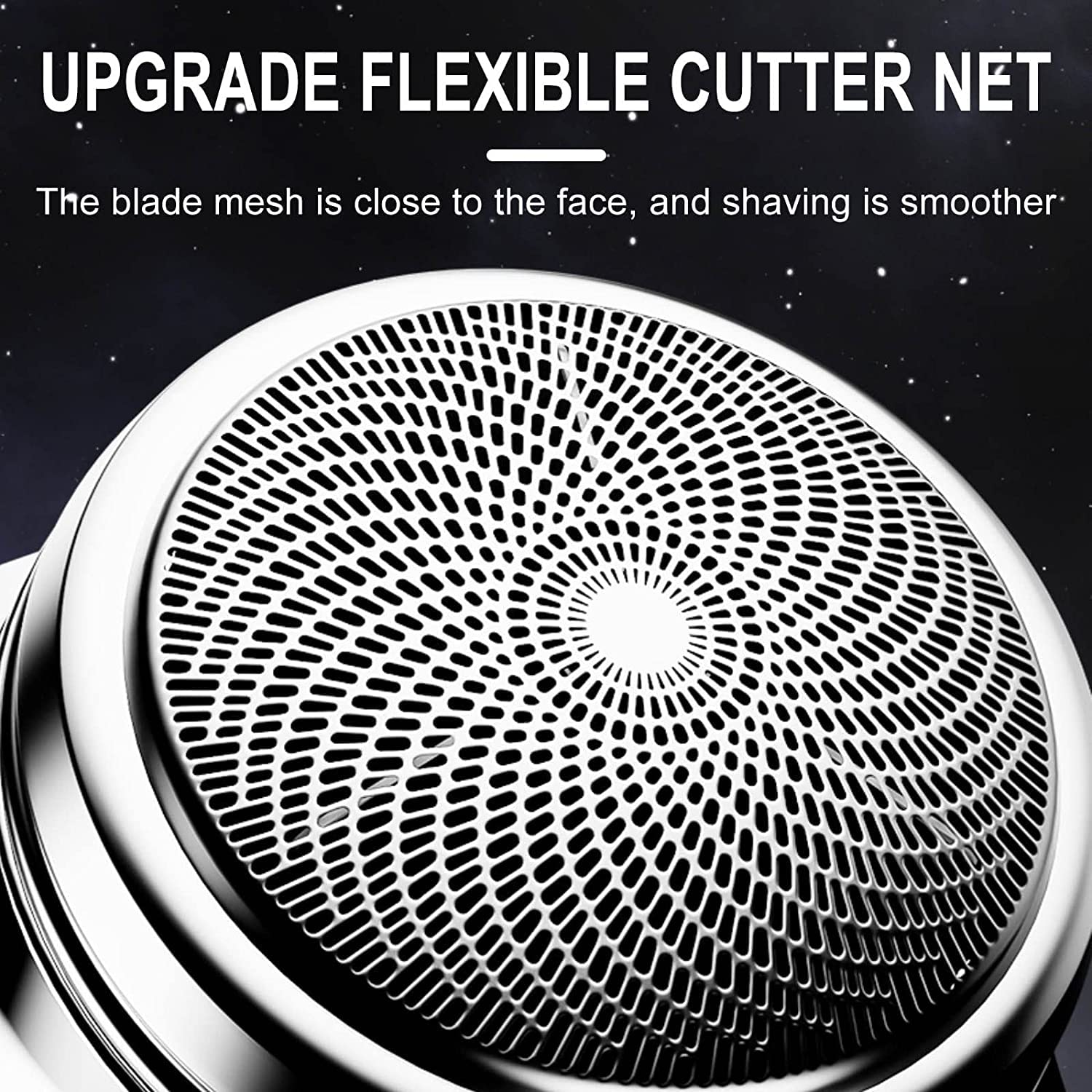 2024 Upgraded Mini Electric Shaver - Portable USB Rechargeable One-Button Shaver for Men, Perfect for Home, Travel & Car Use - Gradient Blue (E7) | Compact Personal Grooming for Beards & Stubble Removal