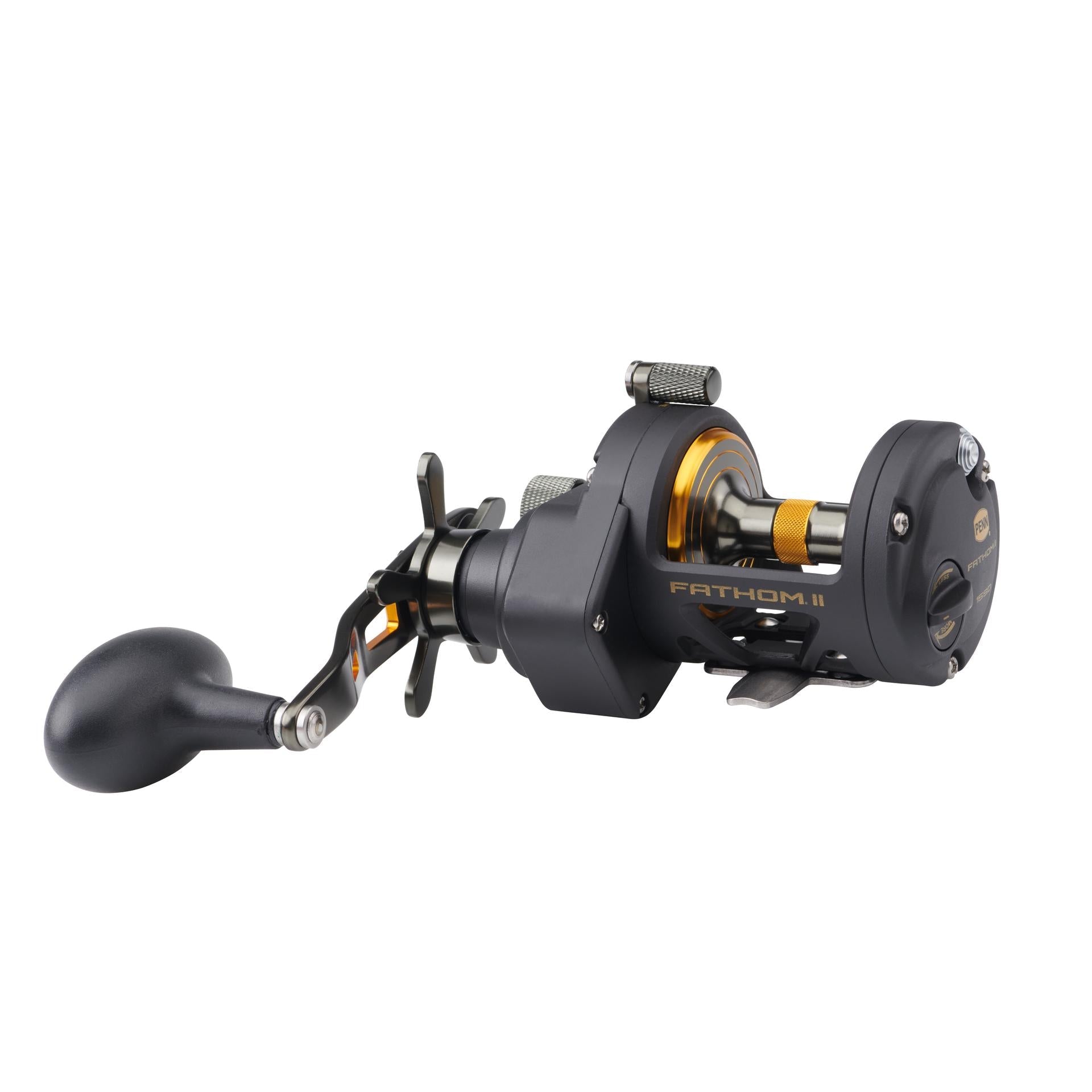 PENN Fathom™ II Star Drag Conventional Fishing Reel - Saltwater & Freshwater Fishing Gear for Offshore, Surf, and Boat Anglers