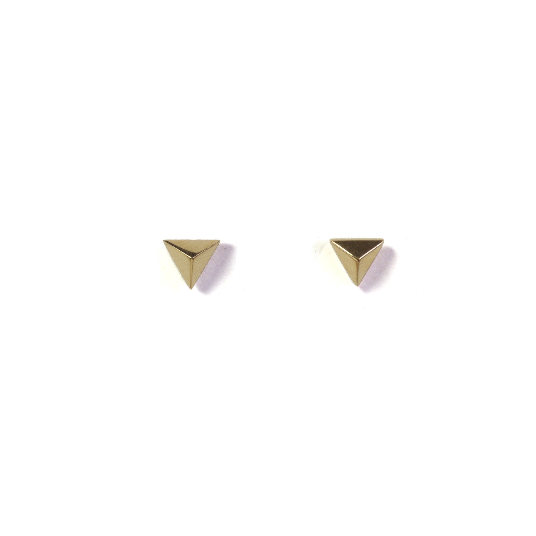 Premium Triangle Prism Stud Earrings for Women - Geometric Crystal Studs for Daily Wear & Special Occasions