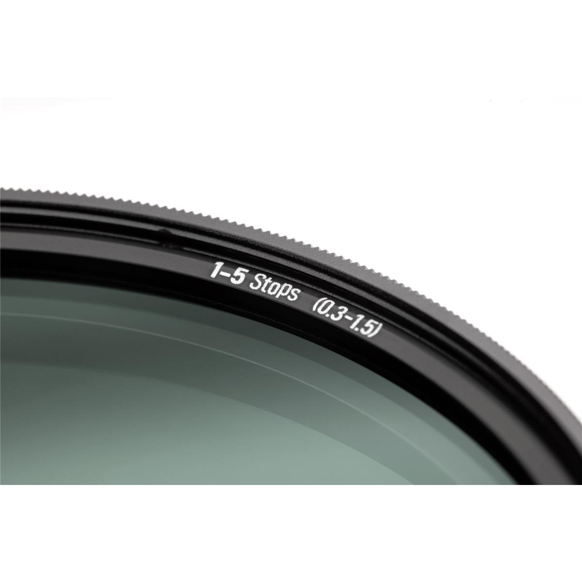 NiSi 52mm True Color ND VARIO Pro Nano 1-5 Stop Variable Neutral Density Filter for DSLR & Mirrorless Cameras - Perfect for Landscape, Portrait & Long Exposure Photography