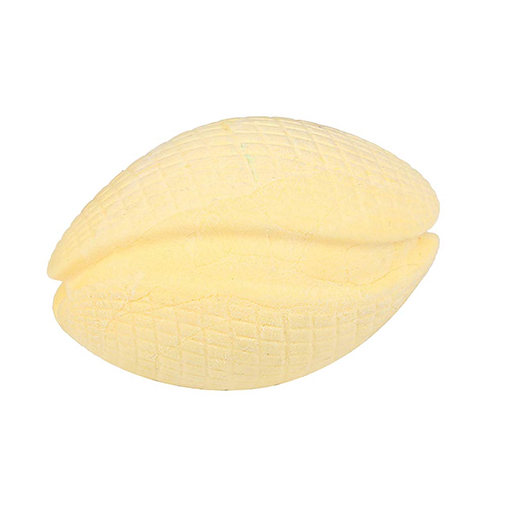 Baluue Soft TPR Molar Chew Toy for Dogs - Durable American Football Rugby Shape - Safe Pet Chewing Toy for Teeth Cleaning & Play - Yellow - Perfect for Home, Training & Outdoor Playtime