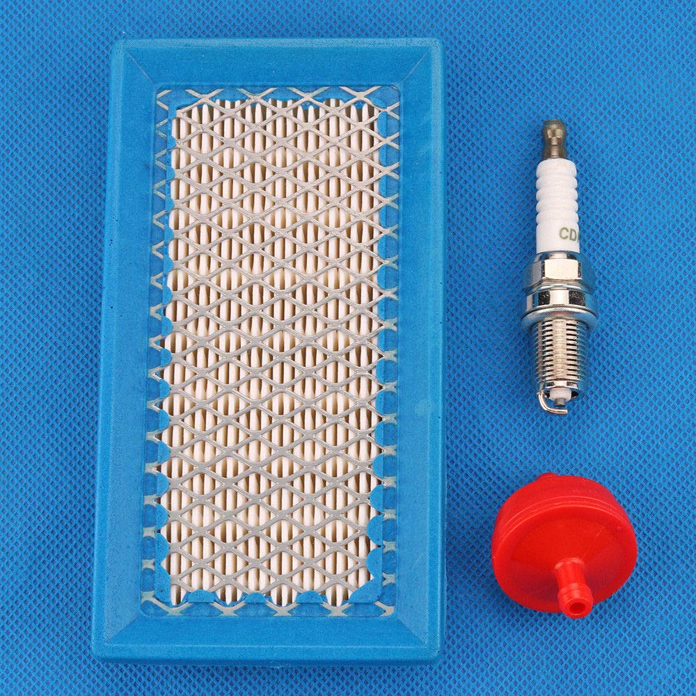 Replacement Air Filter & Spark Plug Kit for Rotary 10752 10753 Stens 100-598 NHC 261-0366 - Compatible with Lawn Mowers & Small Engine Equipment