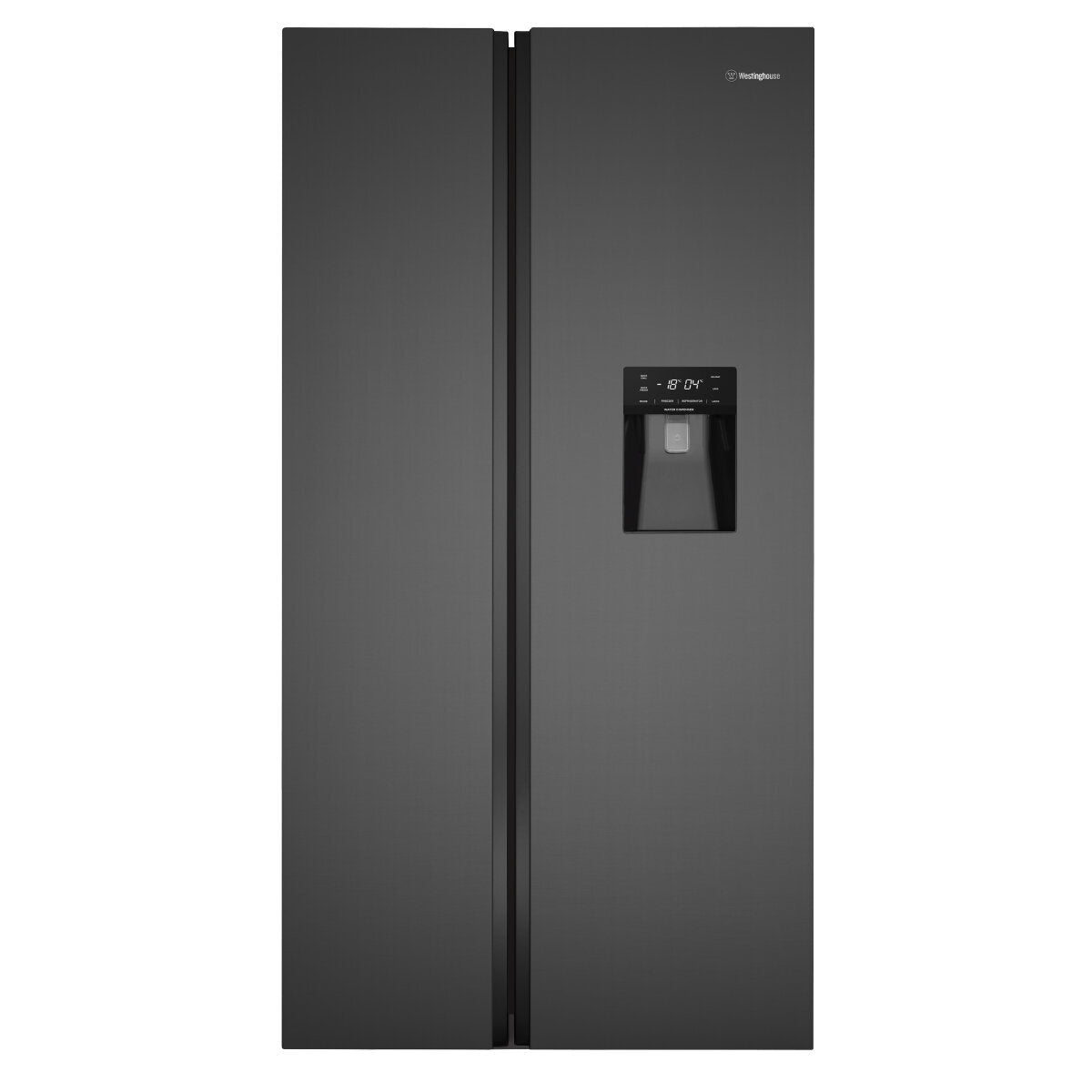 Westinghouse 619L Side by Side Refrigerator WSE6640BA - Energy Efficient Stainless Steel Fridge for Modern Kitchen & Large Family Use