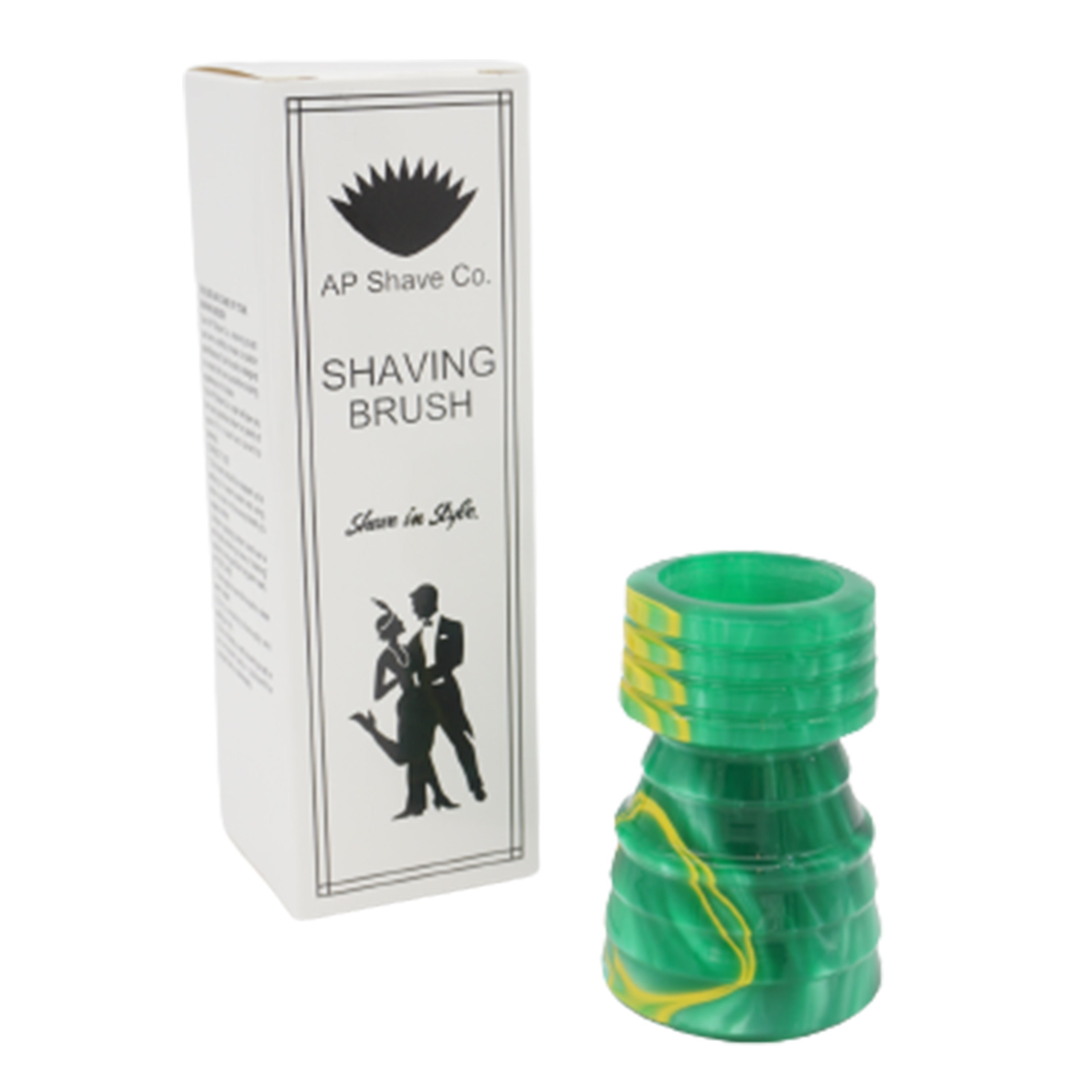 Premium Green Bay Handcrafted Shaving Brush Handle - Fits 24mm & 26mm Knots - Perfect for Wet Shaving & Grooming Gifts - Durable Wooden Razor Brush for Men's Beard Care Routine