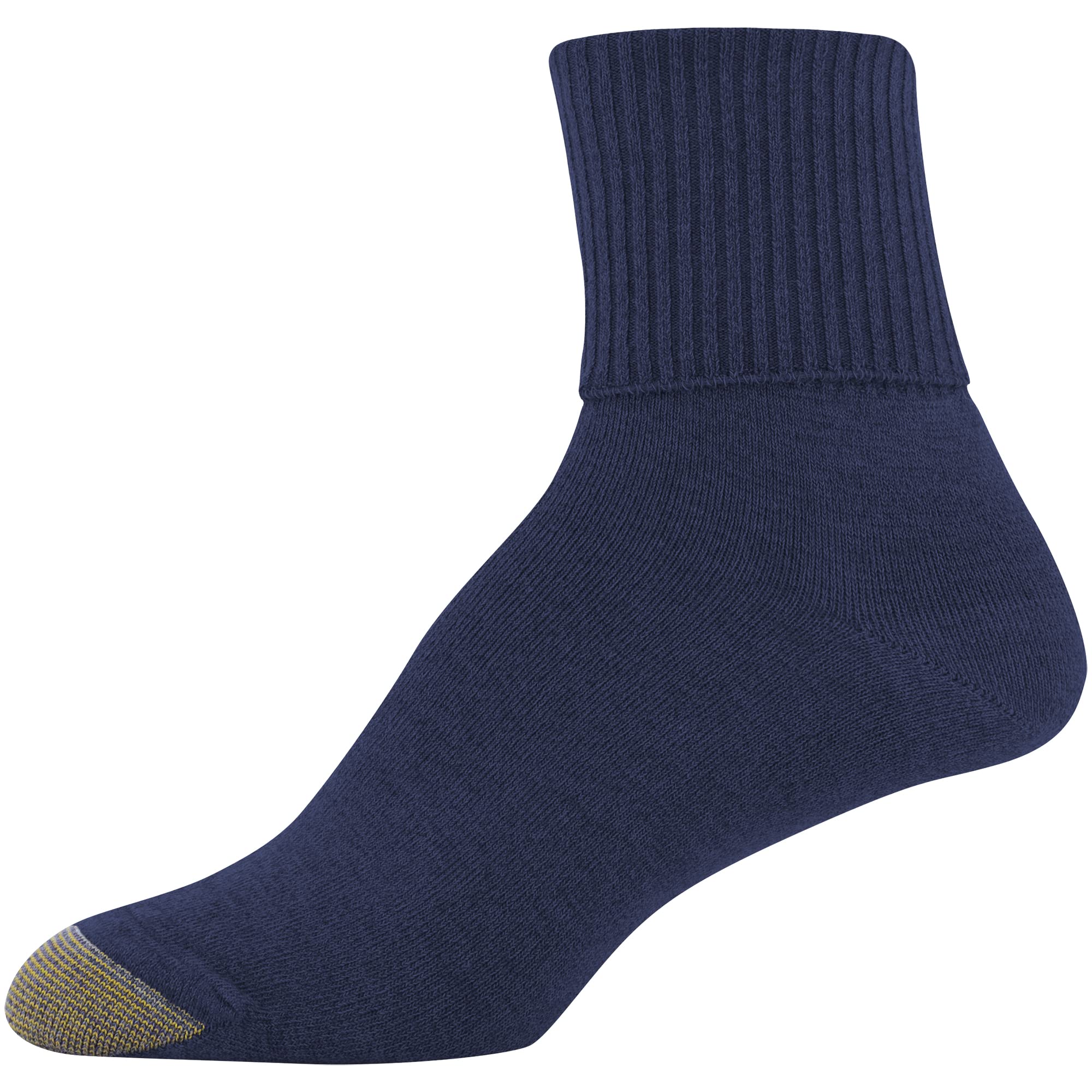 GOLDTOE Women's Classic Turn Cuff Socks 6 Pack - Comfortable Cotton Ankle Socks for Everyday Wear, Work & Casual Outfits