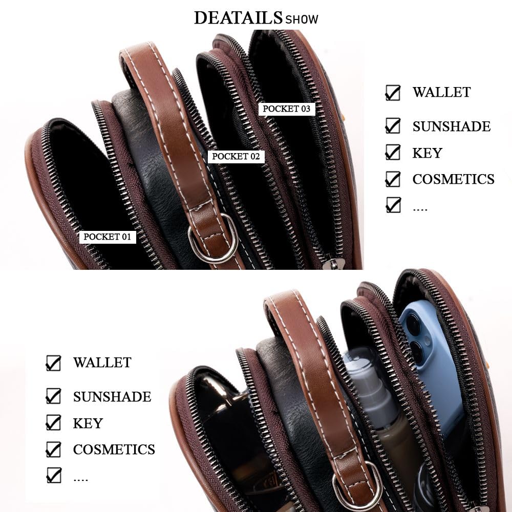 INOVERA Women's Crossbody Shoulder Sling Bag - Adjustable Strap Small Purse for Phone, Wallet & Essentials | Perfect for Travel, Shopping & Everyday Use