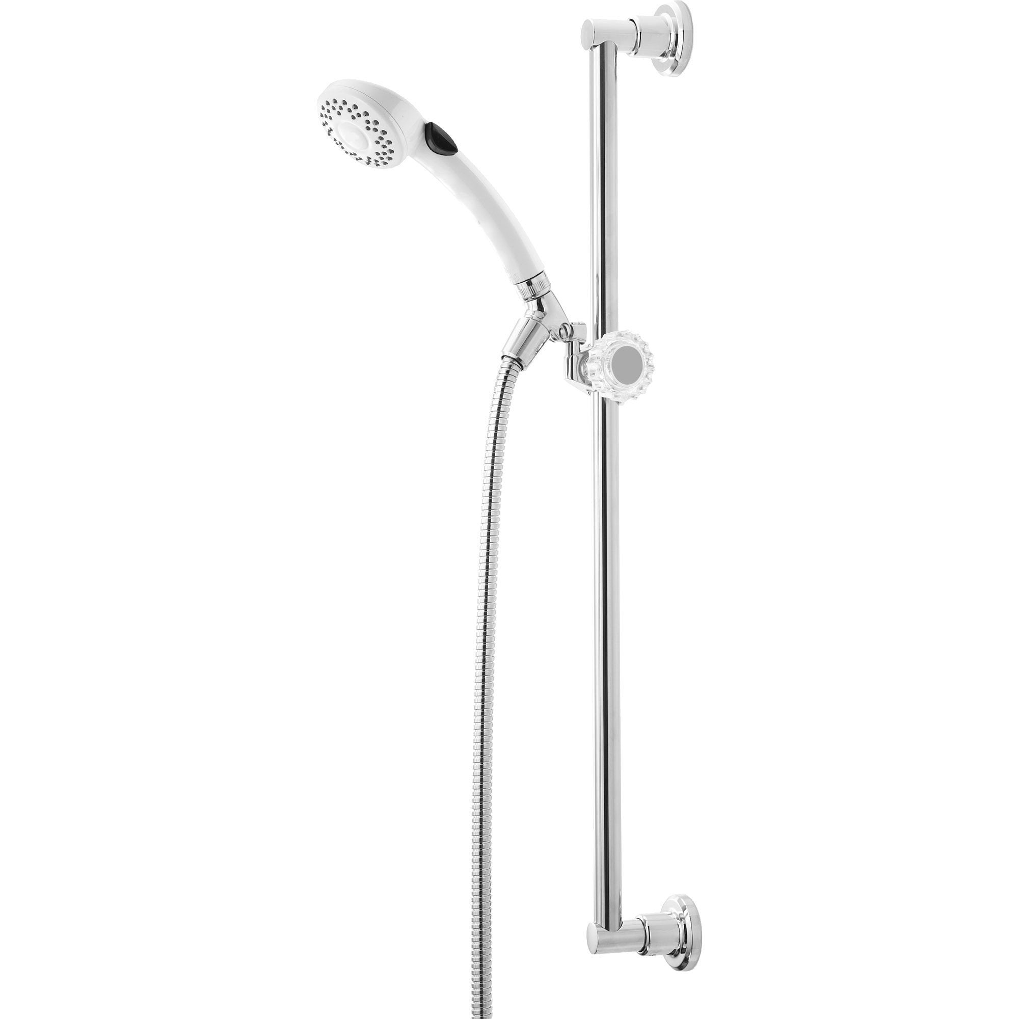 Delta 2 Spray White Finish Handshower Faucet with Slide Bar 561084 - Modern Bathroom Showerhead for Spa-Like Experience, Perfect for Home Renovation & Luxury Bathrooms