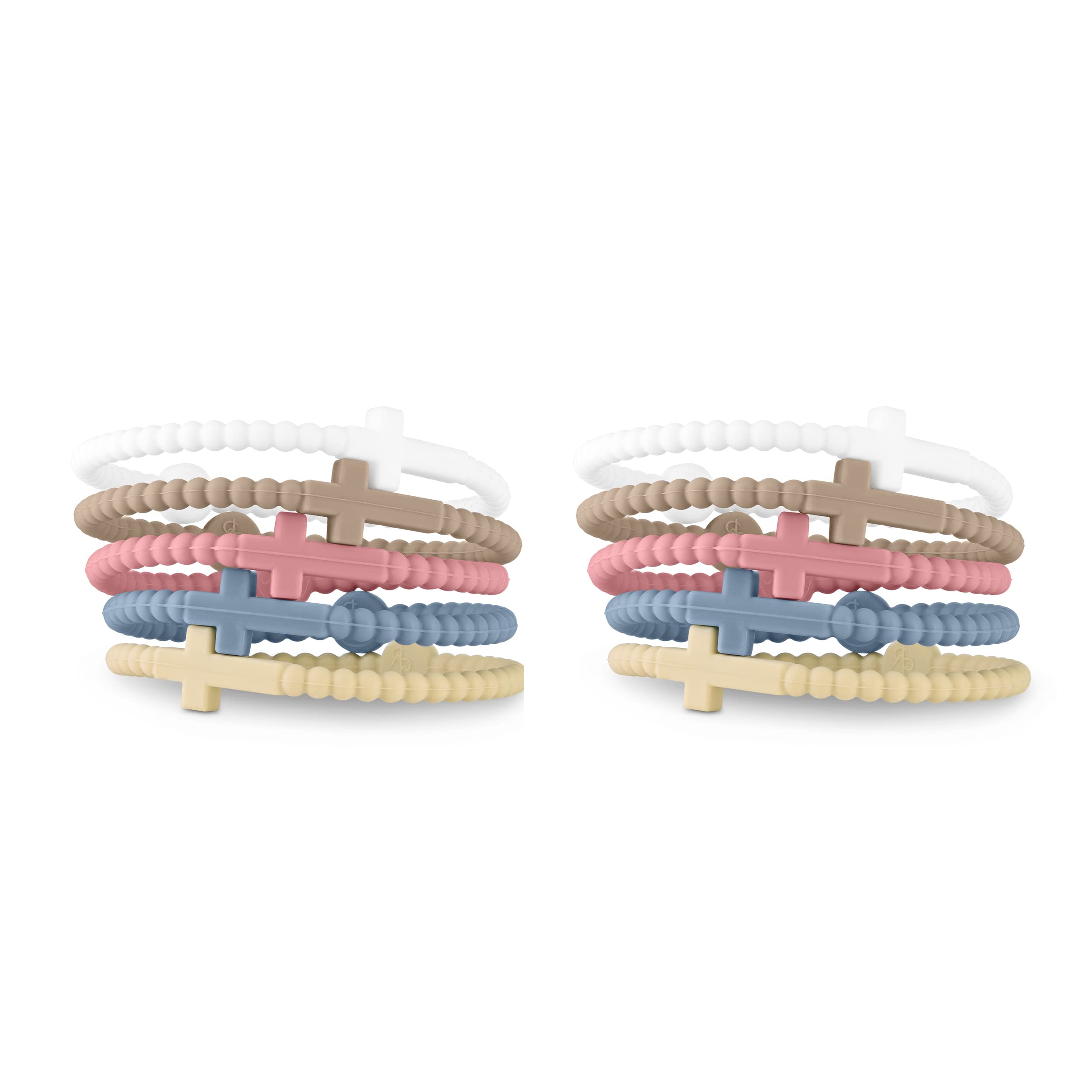 Ryan & Rose Jesus Cross Silicone Bracelet for Women & Men - Religious Christian Faith Jewelry Gift - Perfect for Church, Bible Study & Daily Wear