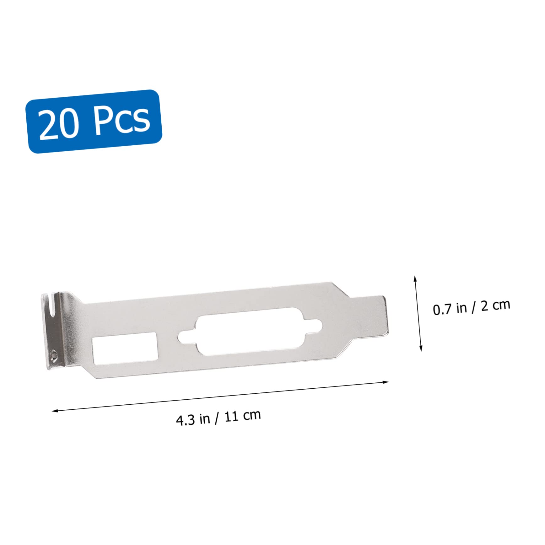 20 Pack Steel PCI Slot Cover Bracket with DP VGA Ventilation - Dustproof Expansion Slot Covers for PC Computer Case - Perfect for Gaming Rigs, Workstations & Server Builds