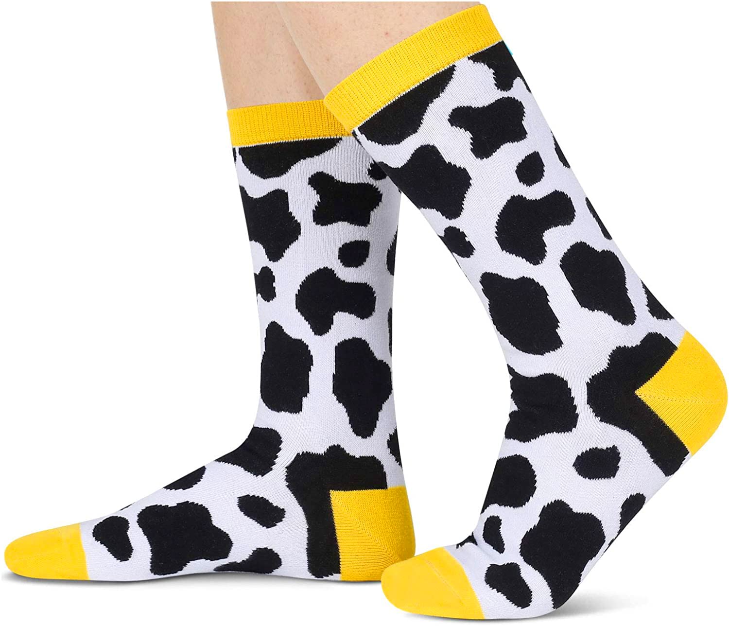 HappyPop Women's Funny Animal Socks - Duck, Cat, Cow & Bunny Novelty Socks for Women - Cute Gift Idea for Her - Perfect for Casual Wear, Gifts & Themed Parties
