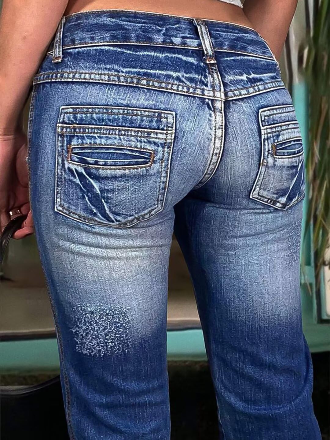 Flamingals Women's Ripped Raw Hem Capri Jeans - Low Waist Stretch Denim Pants for Casual Wear | Perfect for Spring & Summer Outfits, Date Nights & Weekend Street Style