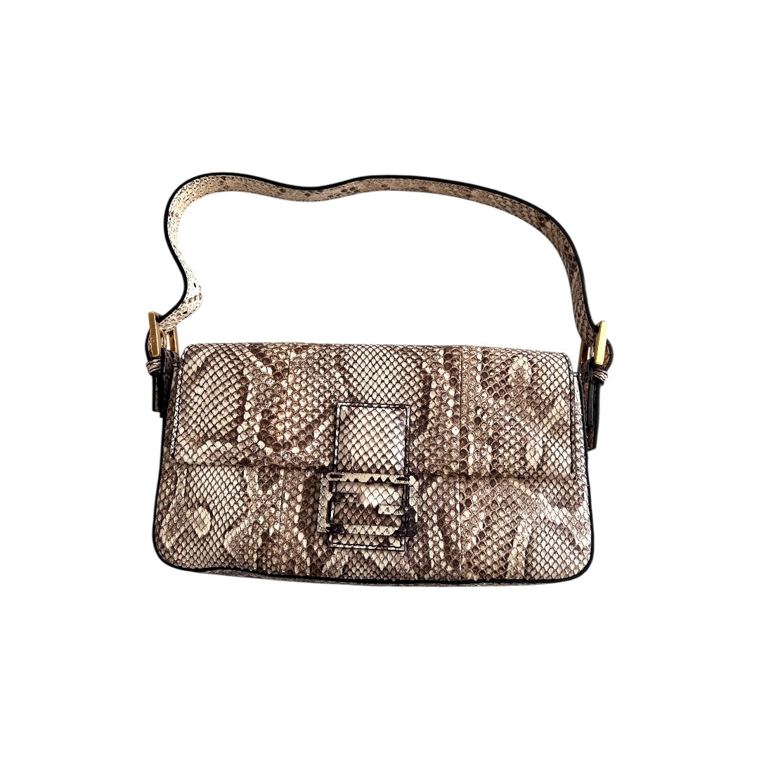Fendi Python Baguette Bag - Luxury Designer Handbag for Women | Perfect for Evening Parties, Date Nights & Special Occasions