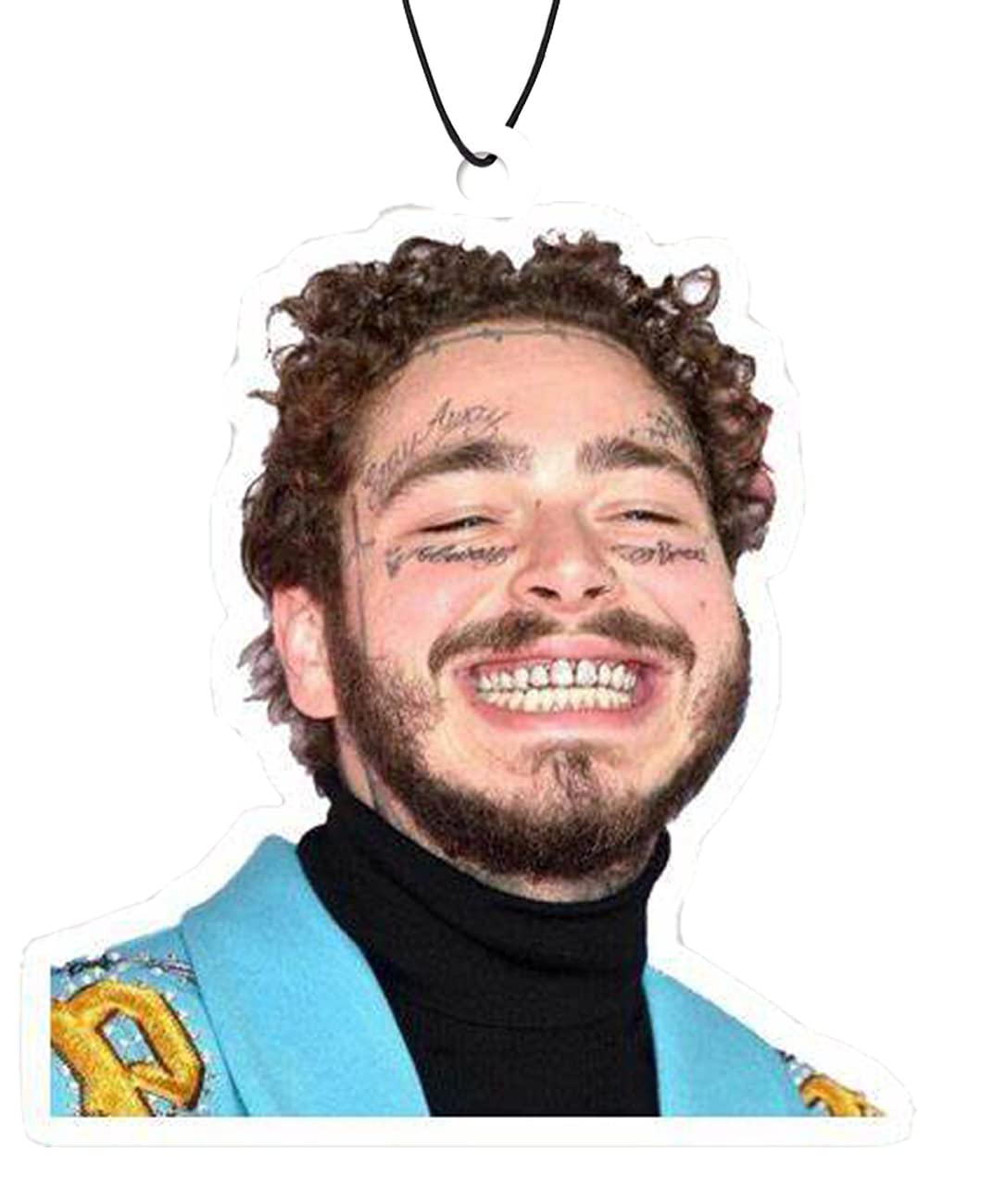 Post Malone Air Freshener - Car Mirror Pendant with Candy Scent (1PC) | Perfect Gift for Fans, Birthday & Car Accessories | Great for Home, Office & Vehicle Use