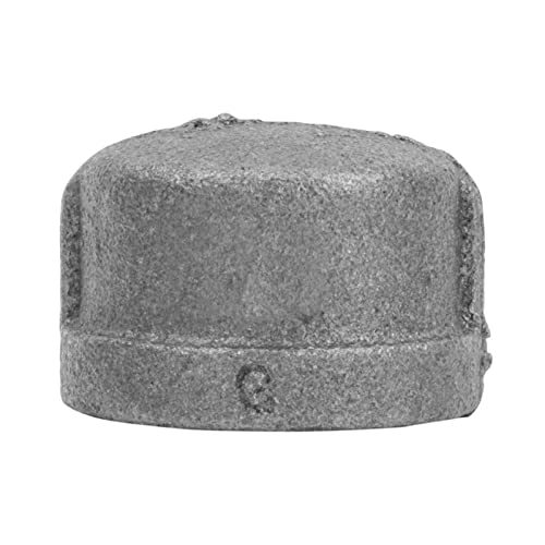 Malleable Iron Cap 4FPT - Durable Plumbing Fitting for Water & Gas Lines - Perfect for Home Repairs & DIY Plumbing Projects