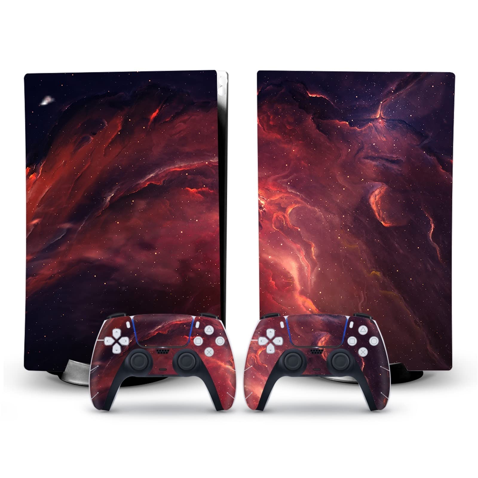 Anime Vinyl Skin Decal for PS5 Disk Edition - Scratch-Resistant Protective Cover for 2 Controllers | Bubble-Free Application, No Residue | Perfect for Gaming Setups & Anime Fans