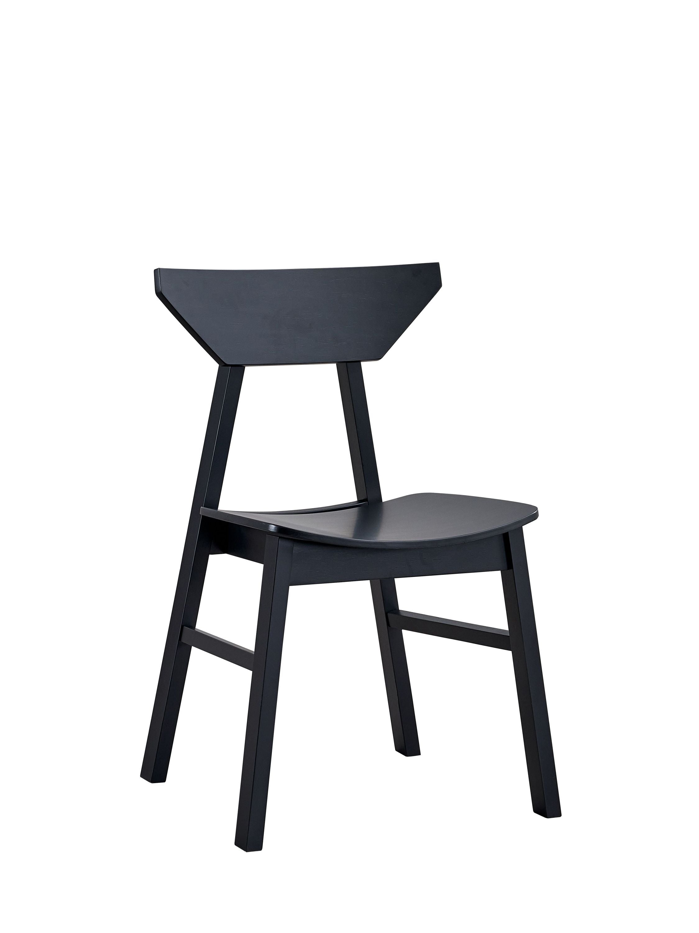 Briar Black Finish Side Chairs - Set of 4 Modern Dining Chairs for Kitchen, Dining Room, and Office Use
