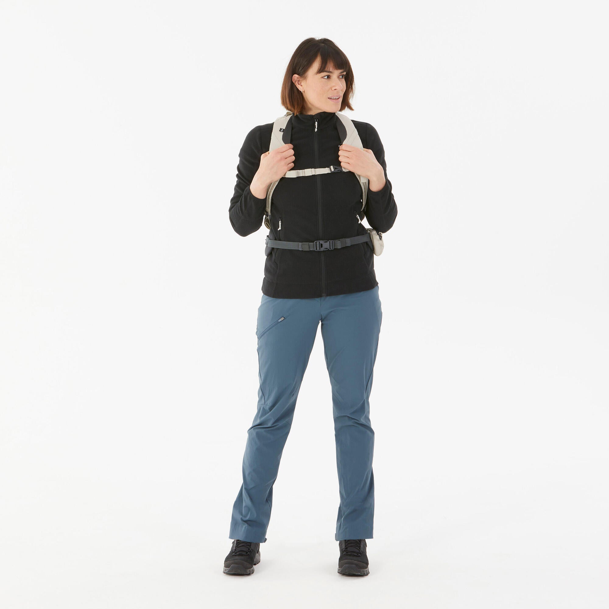 Quechua Women's MH120 Fleece Jacket - Warm Winter Outdoor Jacket for Hiking, Camping & Casual Wear