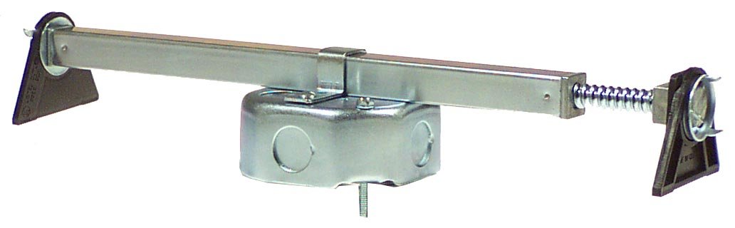 Westinghouse 0110000 Saf-T-Brace Ceiling Fan Support Bracket - 3 Teeth Twist Lock Design, Silver (1-Pack) - Secure Mounting for Indoor/Outdoor Ceiling Fan Installation