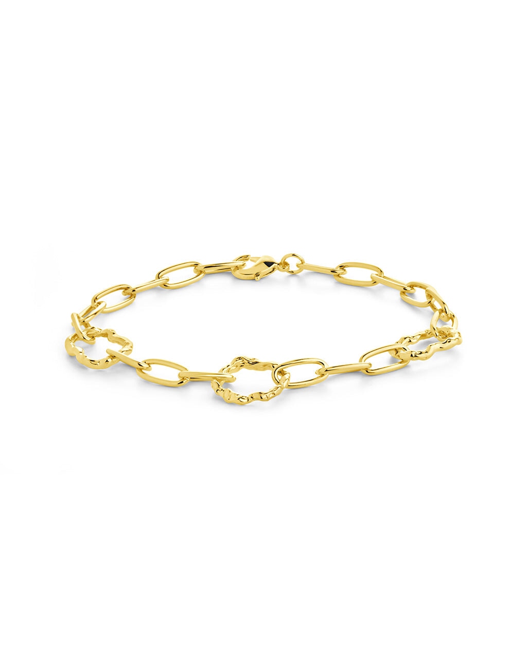 Handmade Ira Hammered Chain Bracelet for Women - Sterling Silver Adjustable Bangle - Boho Chic Jewelry Gift for Her - Perfect for Casual Wear, Layering & Special Occasions