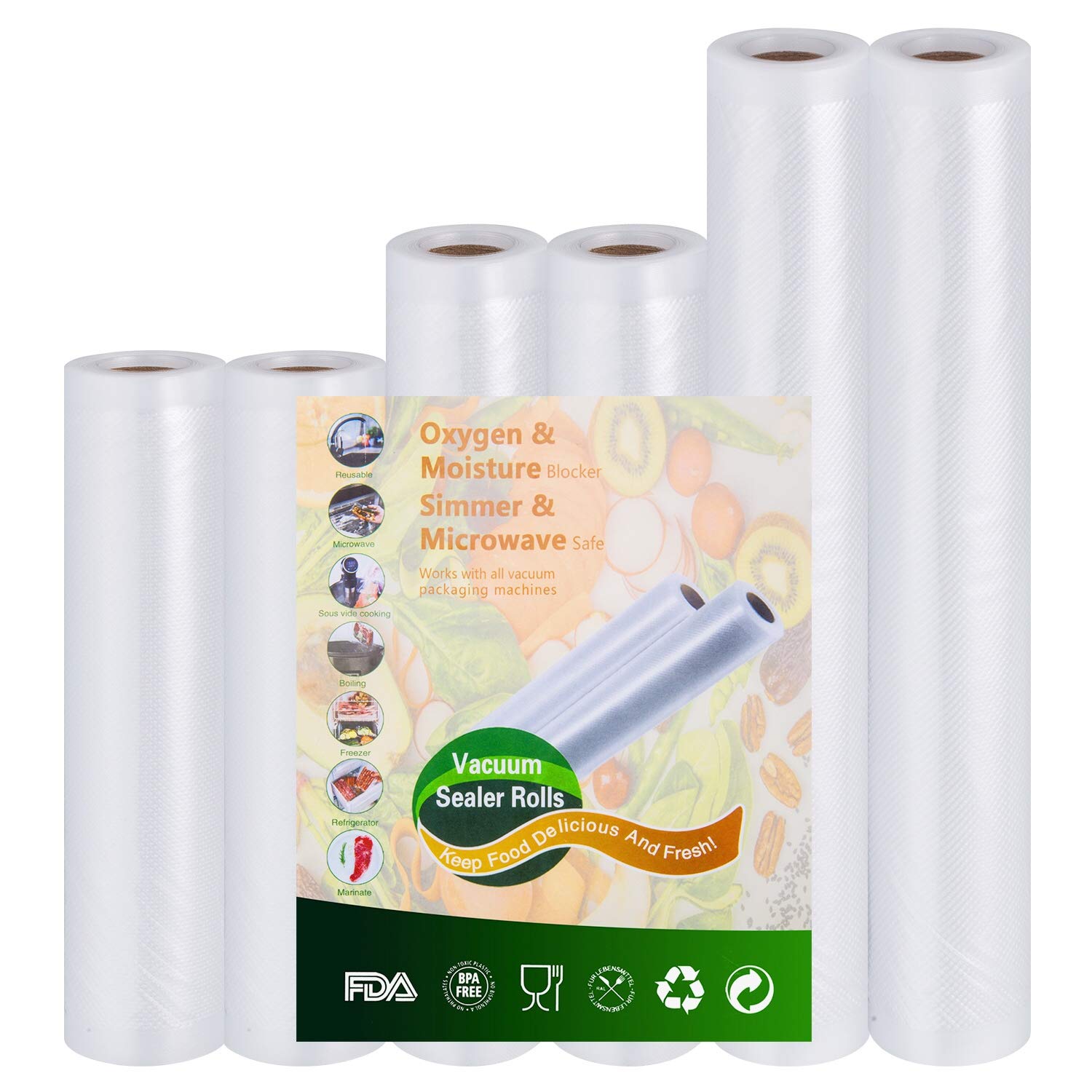 Premium Vacuum Sealer Rolls - 6