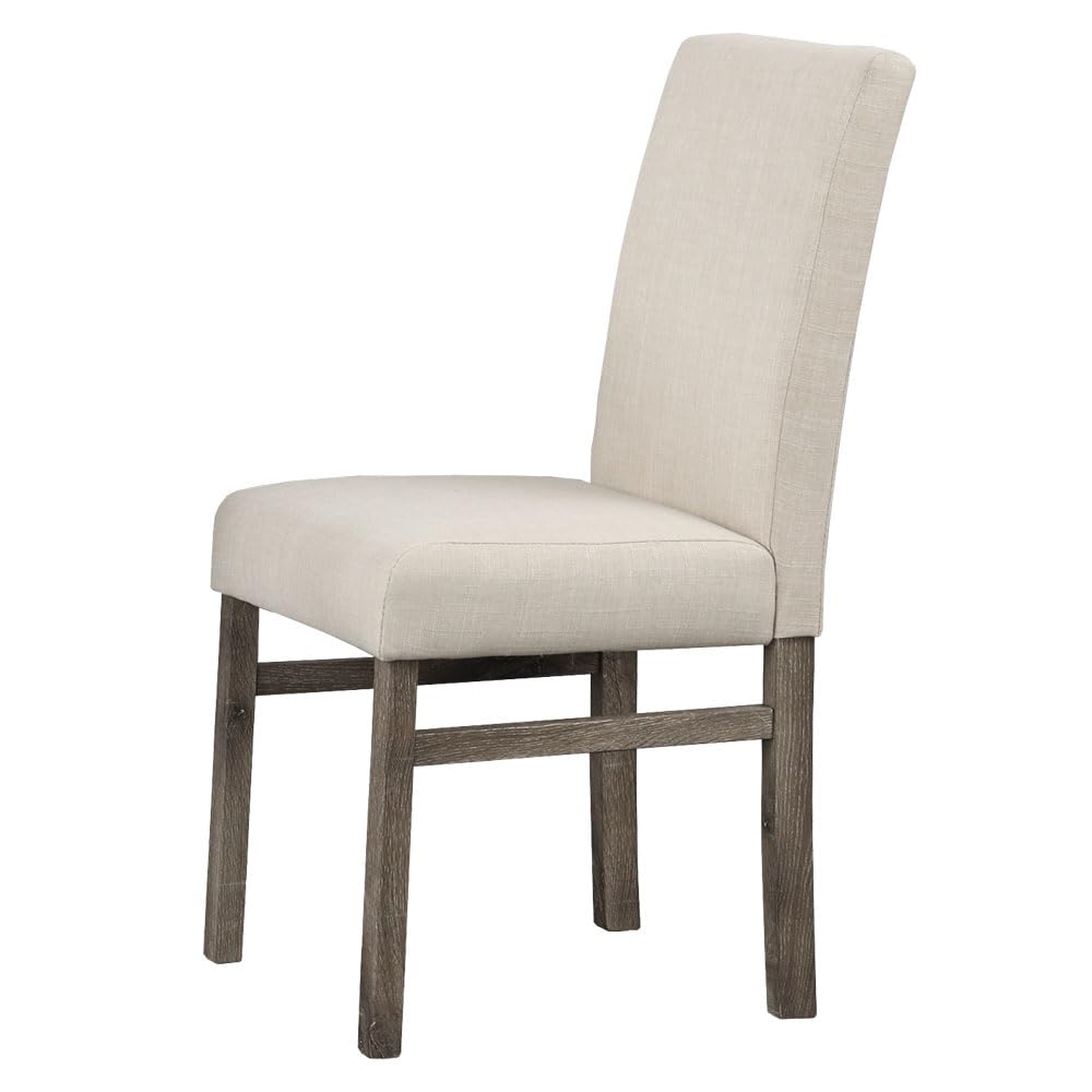 Premium Transitional Dining Chairs Set of 2 - Solid Antique Oak Wood Master Furniture for Elegant Dining Room & Kitchen Decor | Perfect for Formal Dinners & Family Gatherings
