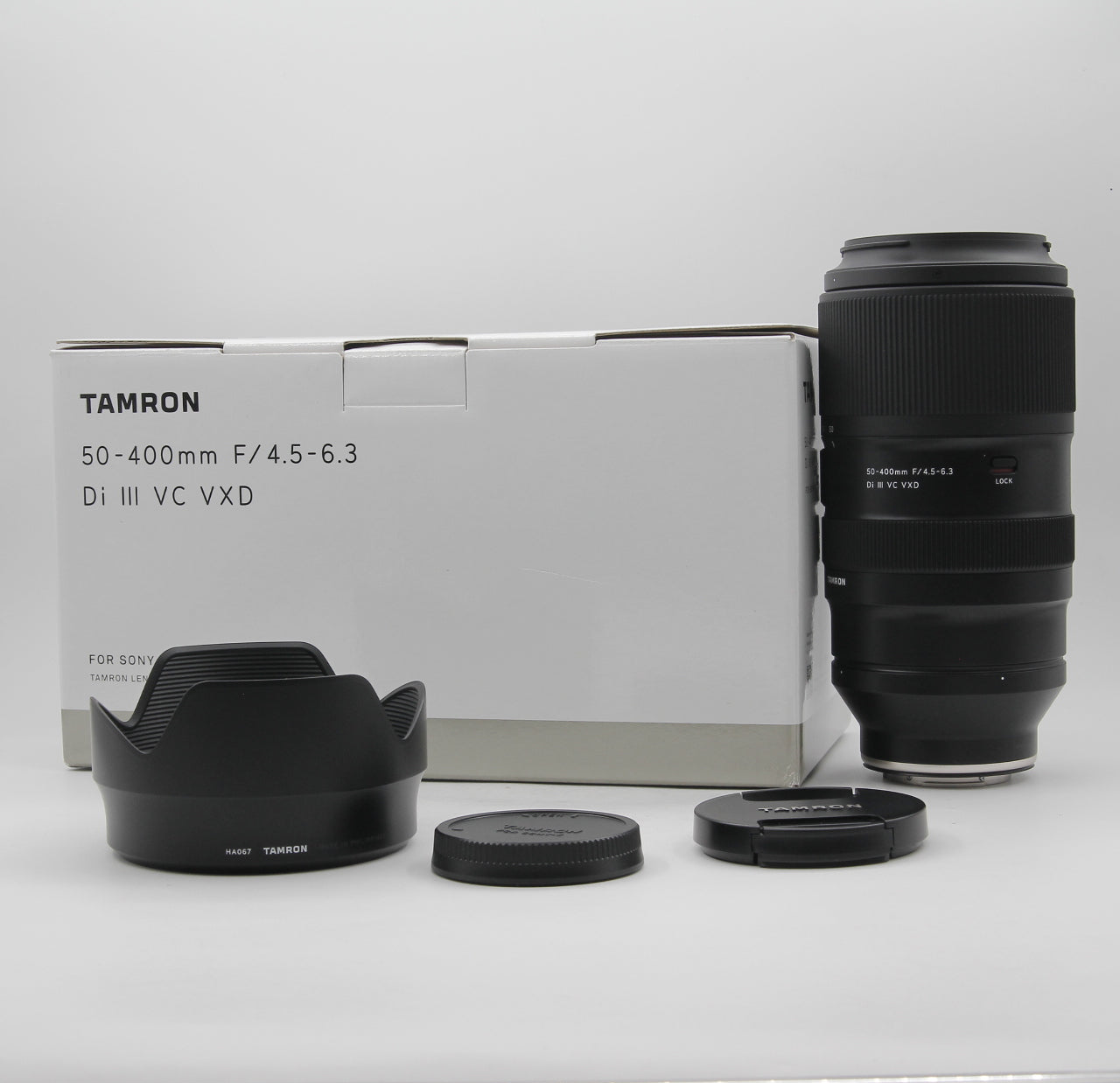 Tamron 50-400mm f/4.5-6.3 Di III VC VXD Lens for Sony E Mount - Open Box Excellent Condition - Perfect for Wildlife, Sports & Travel Photography