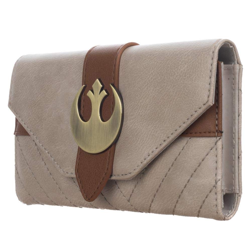 Star Wars Episode 9 Rey Faux Leather Wallet - Premium PU Leather Billfold for Men & Women - Perfect for Cosplay, Collectors & Everyday Use