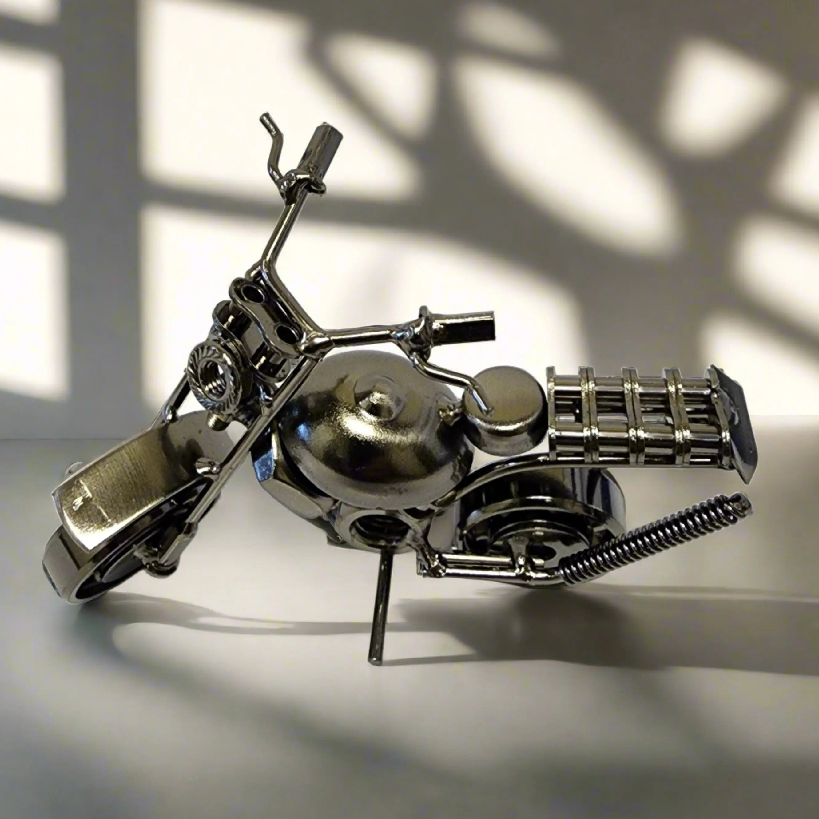 Open Road Small Motorcycle Model - Miniature Collectible Bike for Adults & Kids - Perfect for Home Decor, Office Display, and Gift Giving