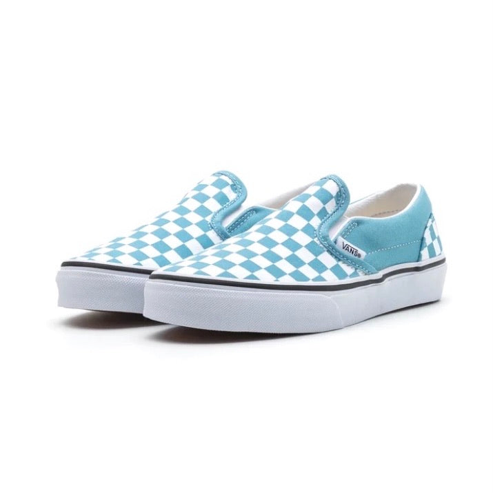 Classic Kids Slip-On Shoes in Delphinium True White - Comfortable & Stylish for School, Play & Everyday Wear