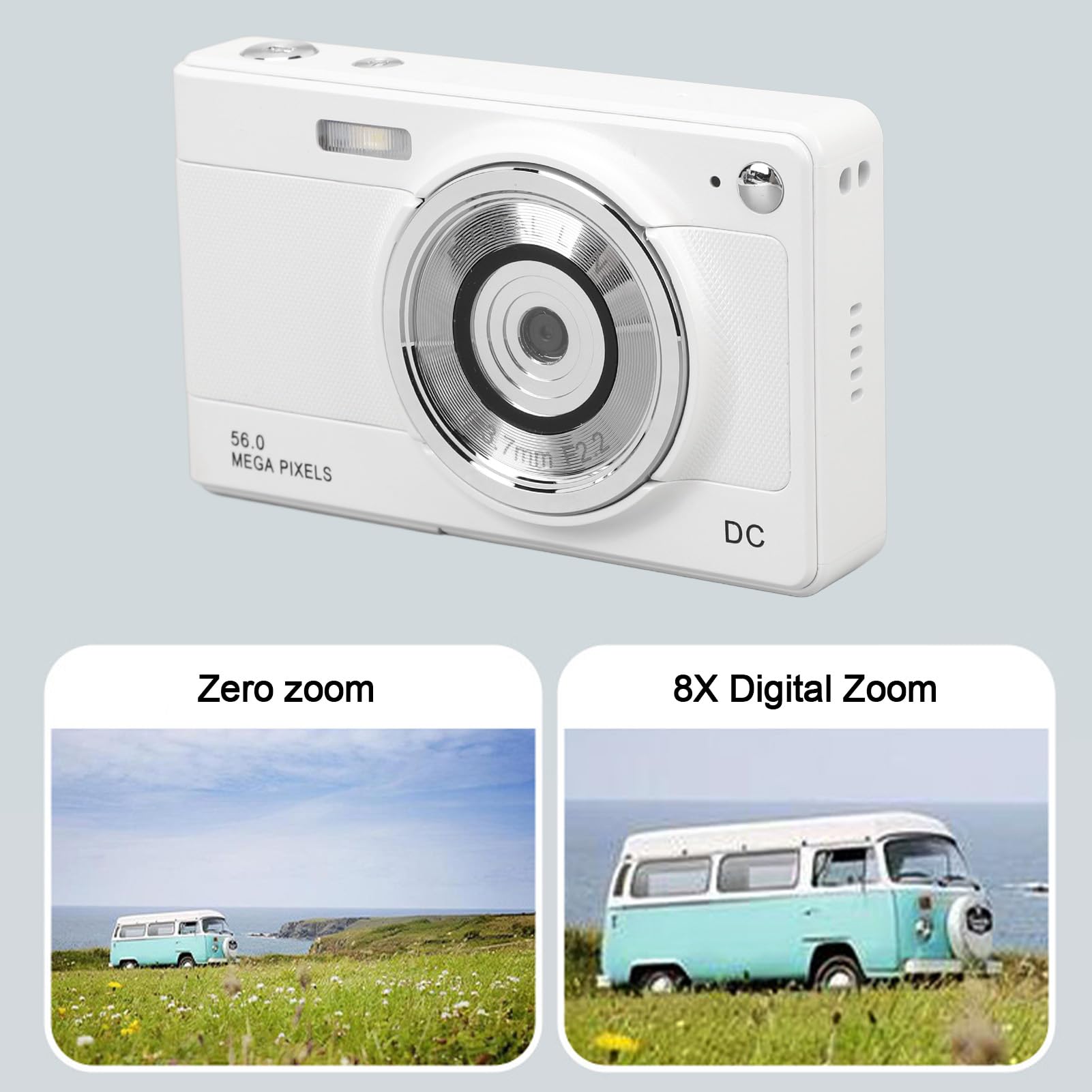56MP 1080P Digital Camera for Kids & Teens - Compact Point and Shoot Camera with 2.8