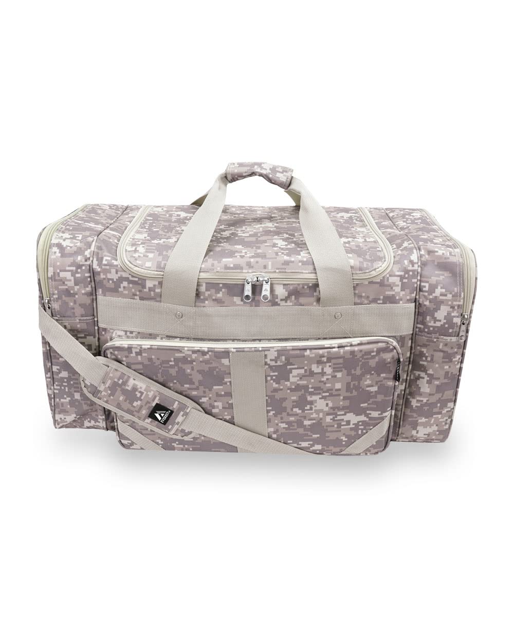 Everest Digital Camo Duffel Bag - Military Style Tactical Gear for Travel, Gym & Outdoor Adventures | Waterproof & Durable One Size Backpack for Men & Women