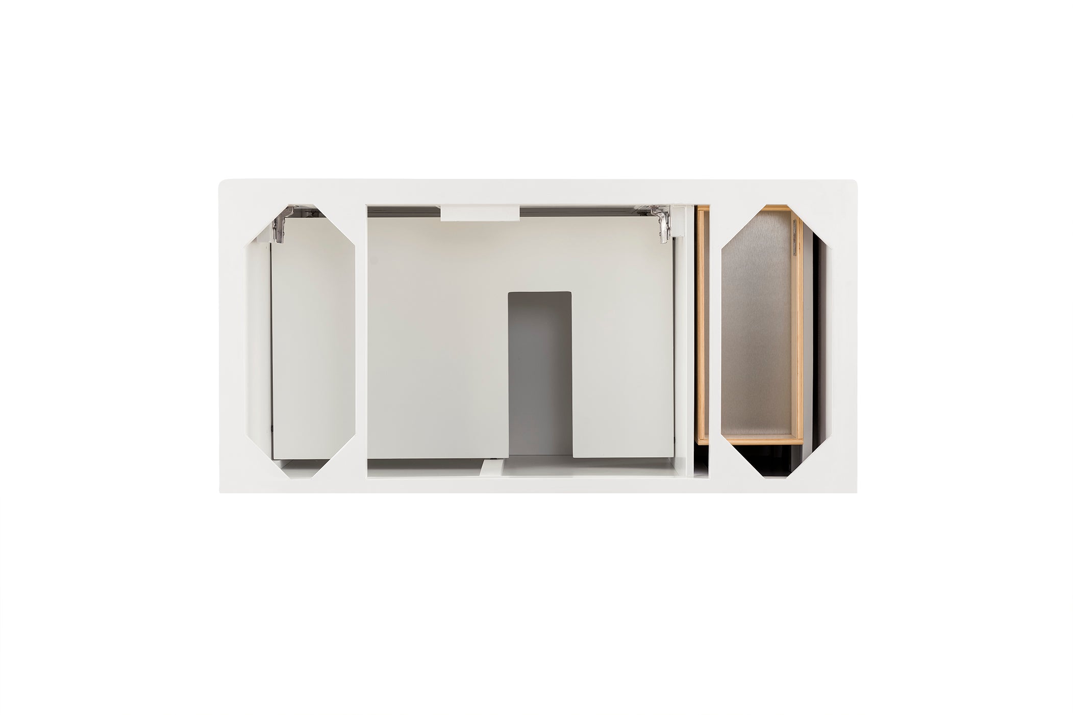 Providence 48 Inch Single Vanity Cabinet in Bright White - Perfect for Bathroom Remodeling & Modern Home Decor