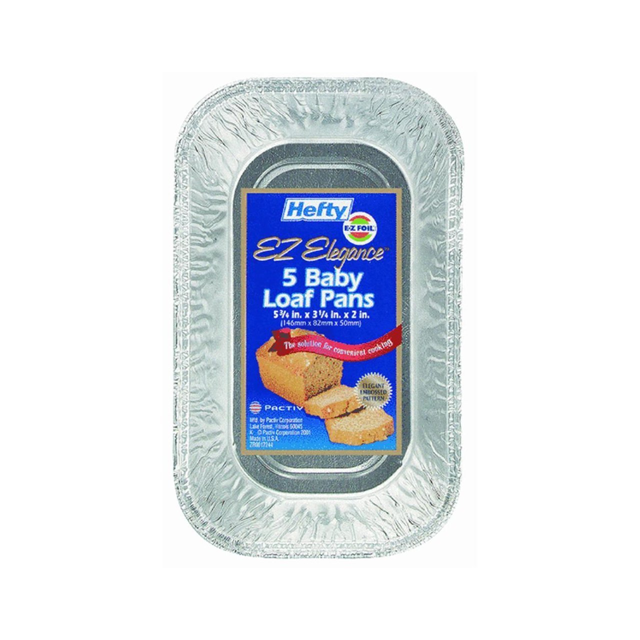 5PK Non-Stick Foil Loaf Pans - 9x5 Inch Disposable Baking Pans for Bread, Meatloaf & Cakes - Perfect for Home Baking, Meal Prep & Holiday Cooking